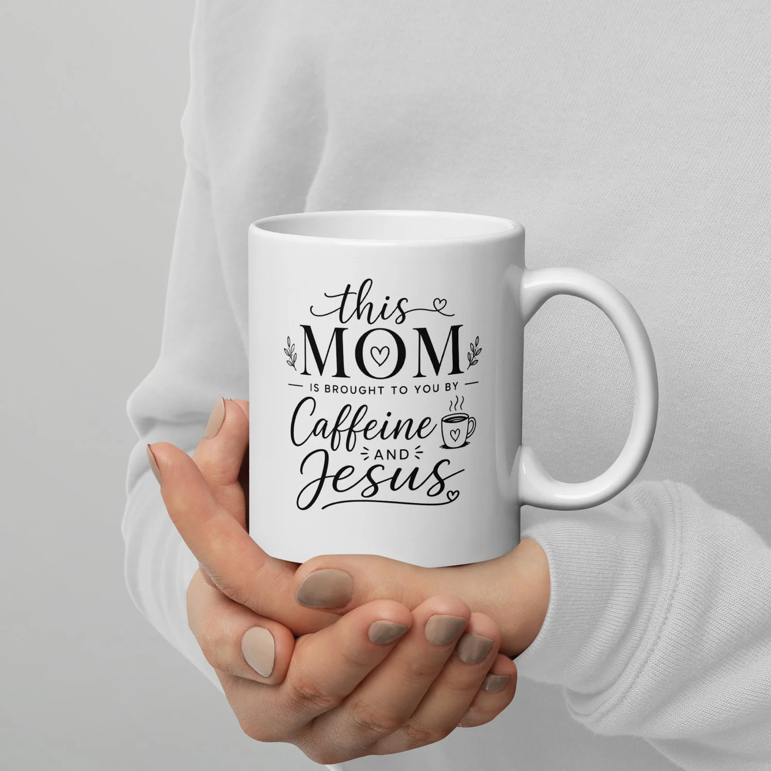 This Mom Runs on Caffeine & Jesus Mug