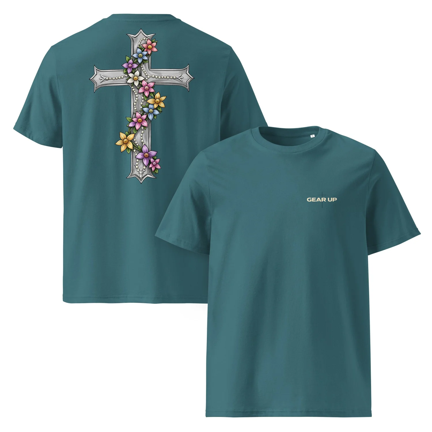 Blooming Cross Tee — Unisex