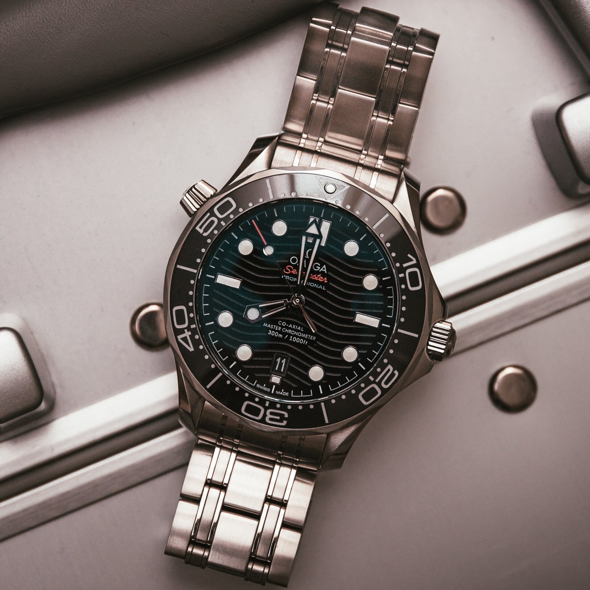A Omega Seasmaster watch sourced for an anniversary gift.