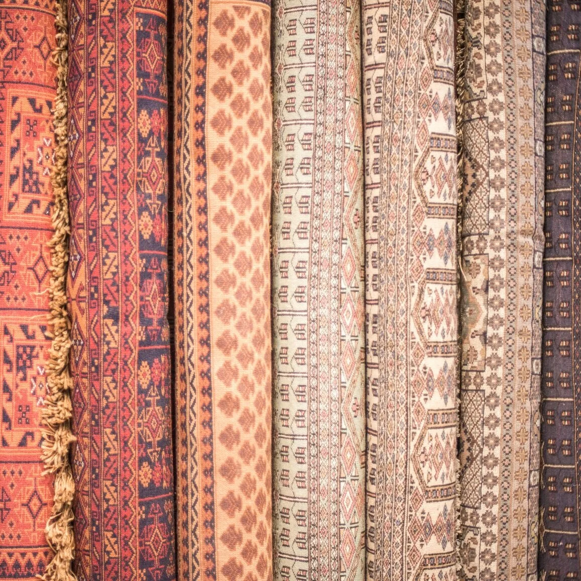 Vintage rugs found for a special house-warming gift.