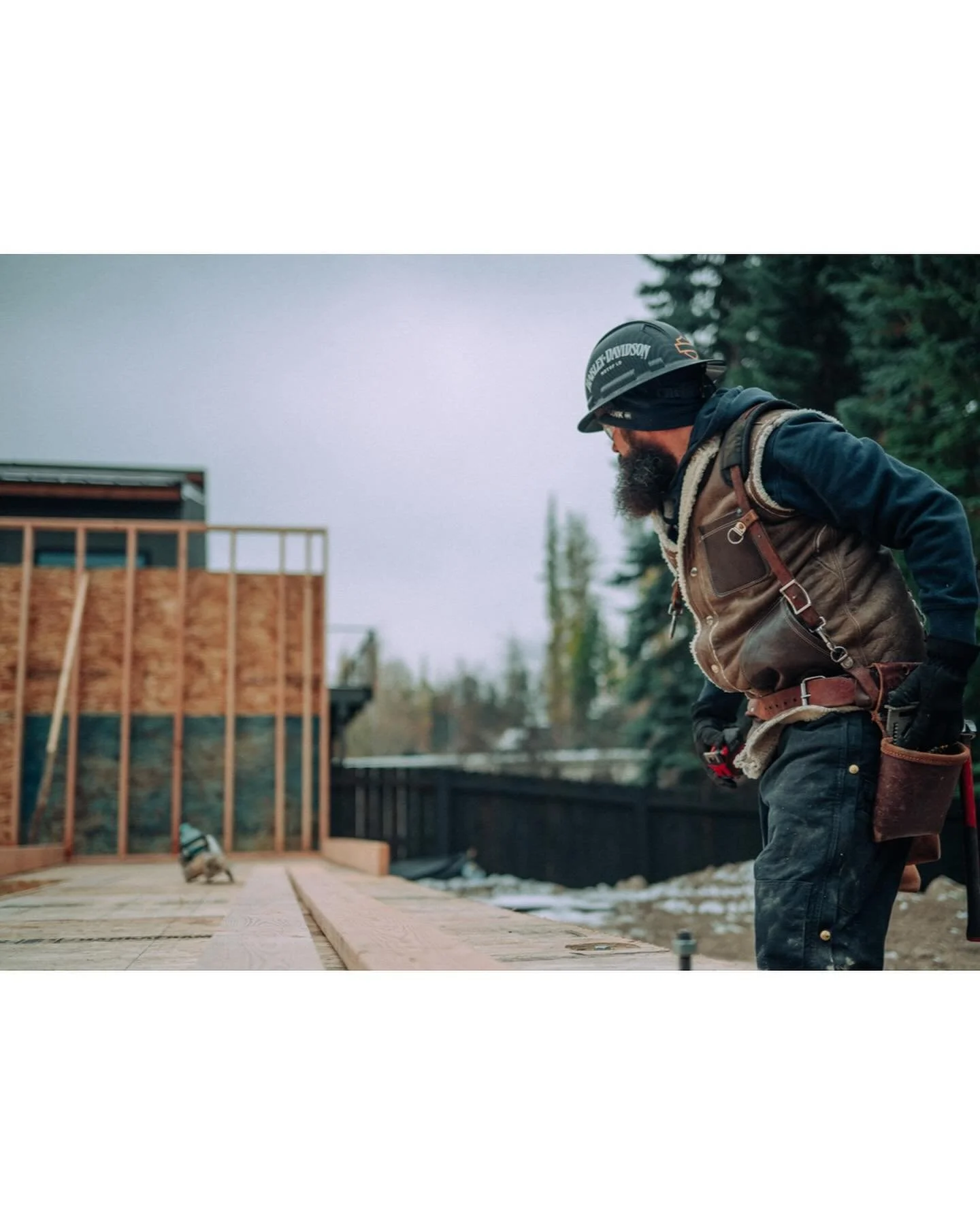 HOW IT STARTED.
@madleatherofficial (home of @mad_tailor_leather) is finally moving into the new studio this week. Broke ground nearly 11 months ago&hellip;a lot can happen in a year.  Special thanks to @bodhisattva_cycles and the crew @swank_enterpr