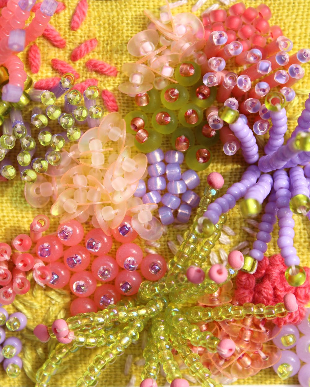 Beaded Embroidery Kit in Orange — imogen melissa