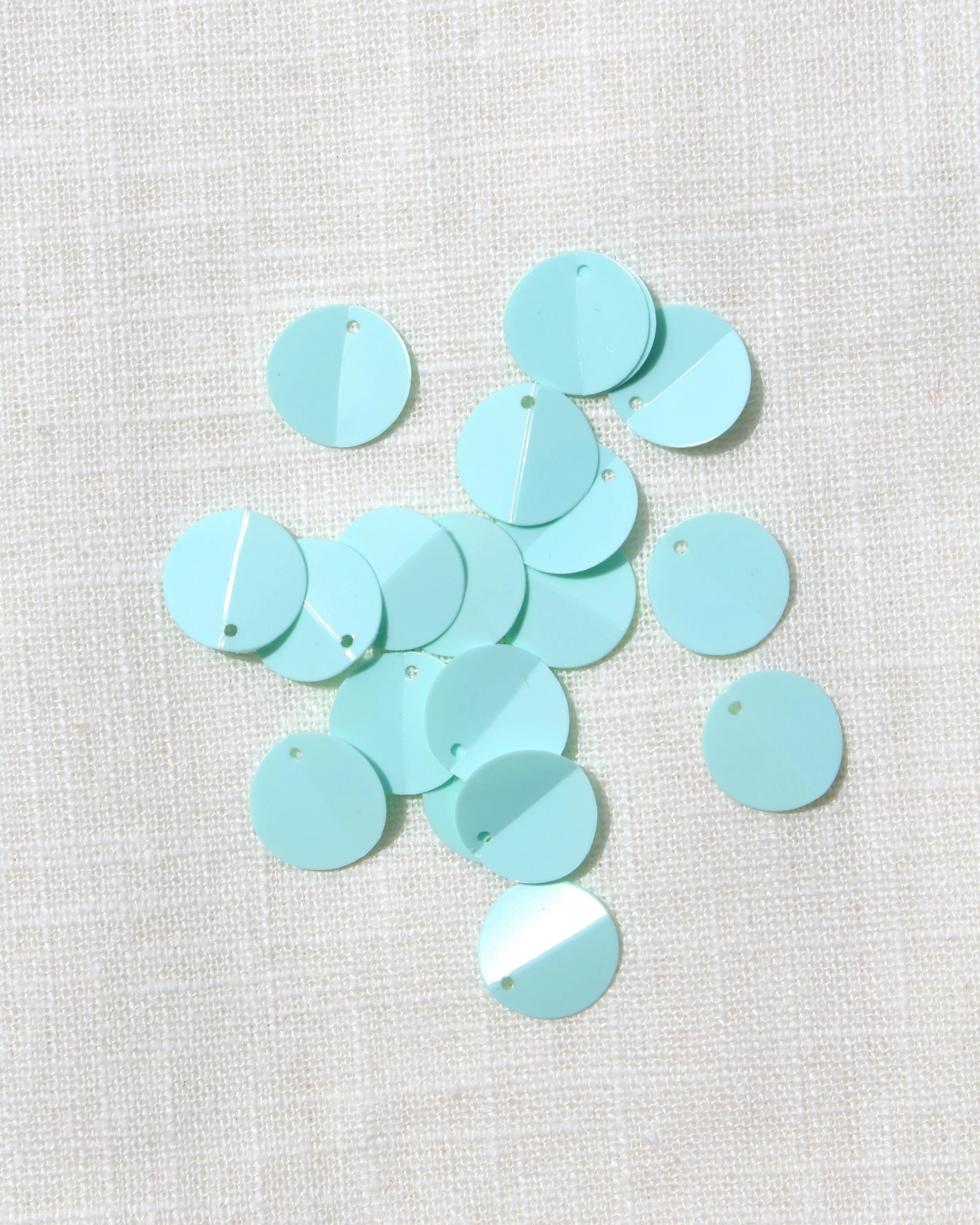 12mm Soft Turquoise Folded Sequins