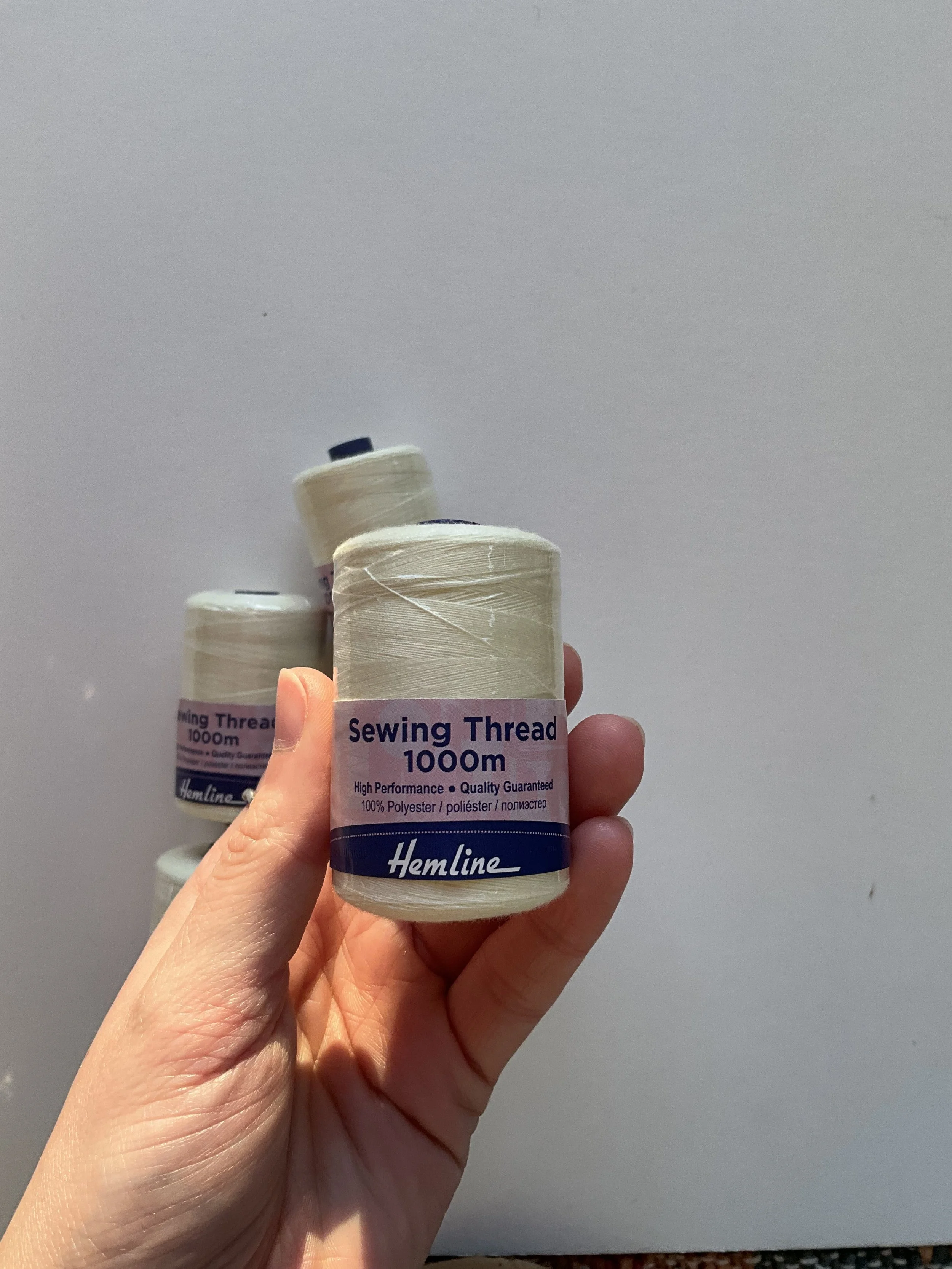 Cream Beading / Sewing Thread
