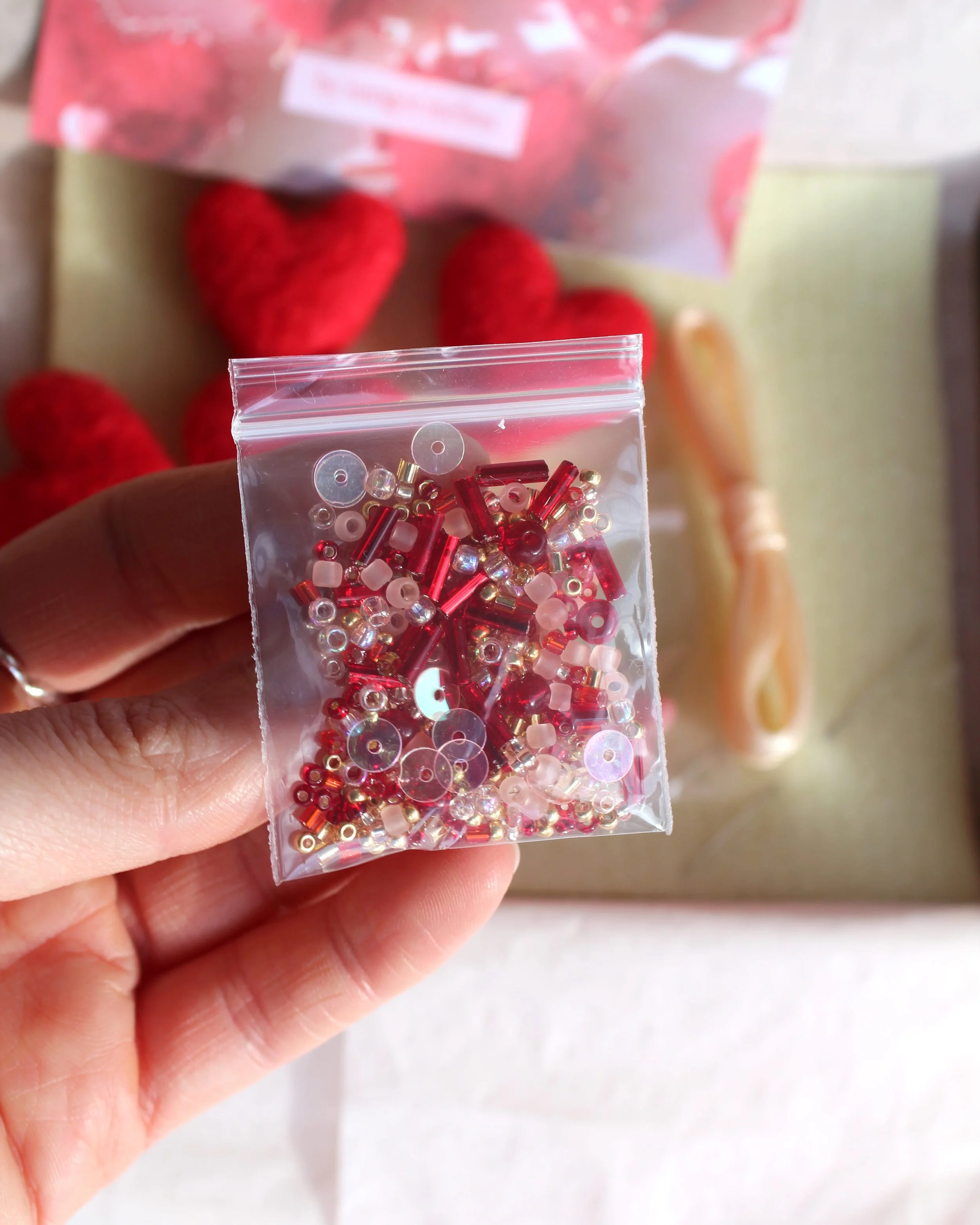 Bead Refill for the 'Mini Beaded Felt Heart Kit'