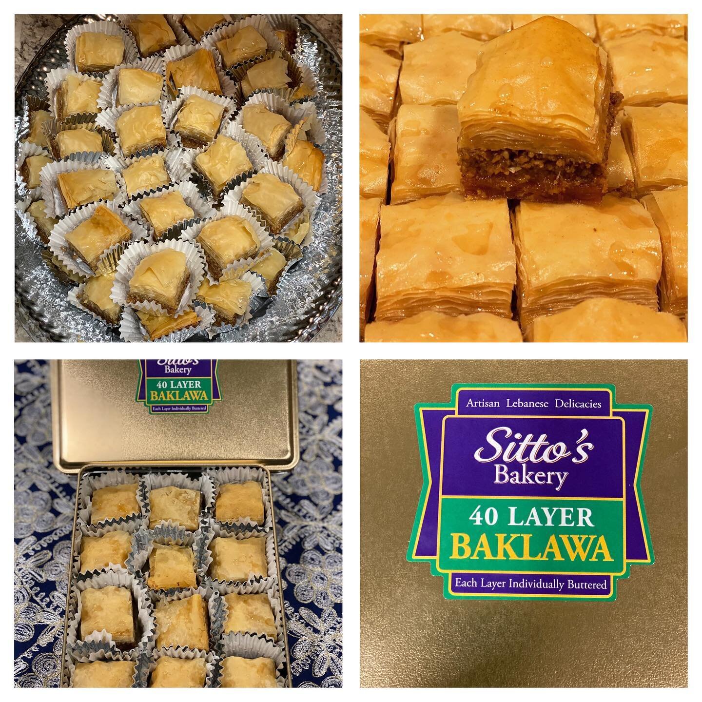 Sitto&rsquo;s Bakery Baklawa is a lovely way of saying &amp; expressing love, gratitude, thank you, friendship, basically anything!  I&rsquo;m constantly being told it&rsquo;s the best Baklawa anywhere!  Pick yours up @toledofarmersmarket , @sautters