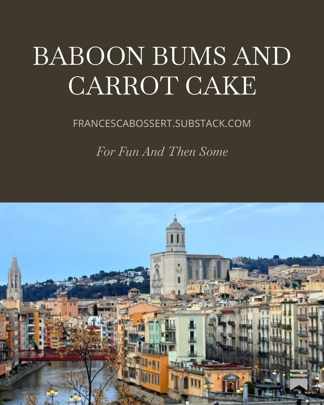 BABOON BUMS AND CARROT CAKE