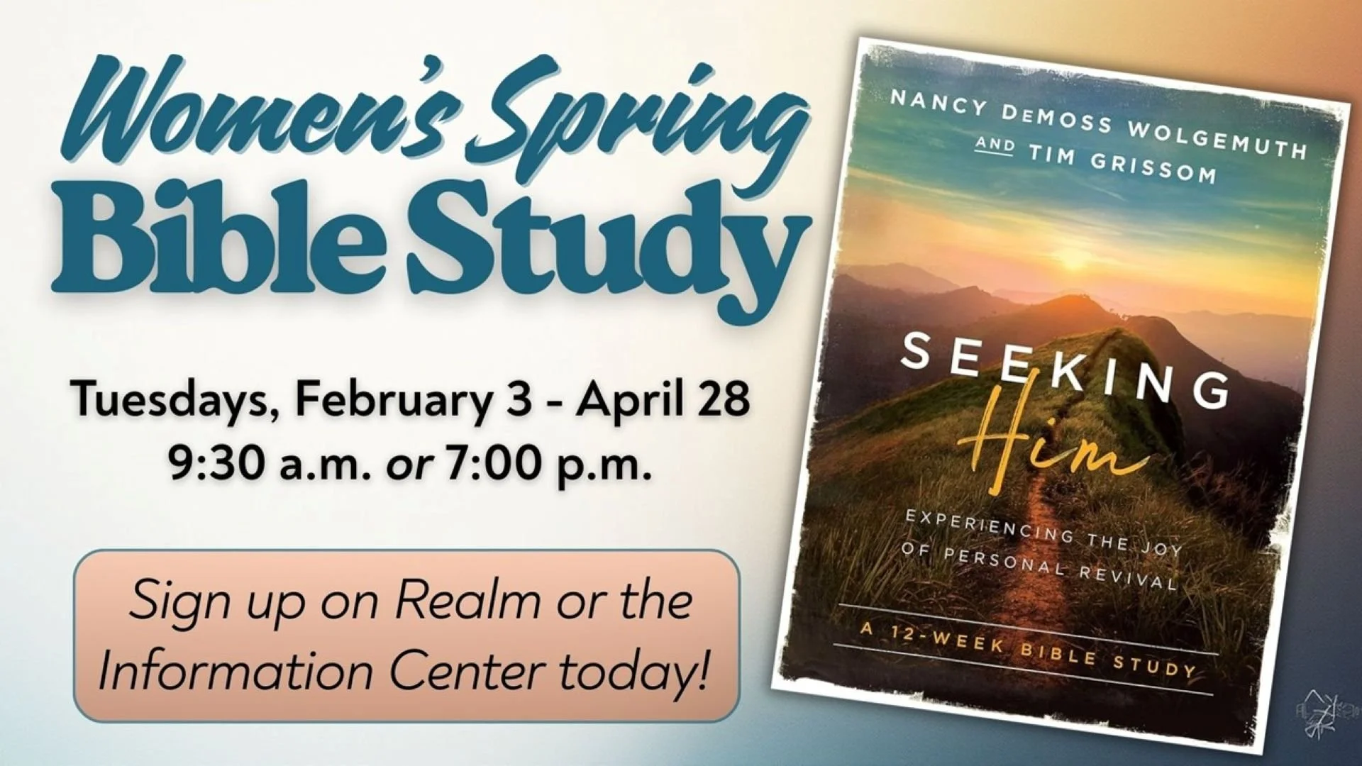 Women's Spring Bible Study - Evening Session