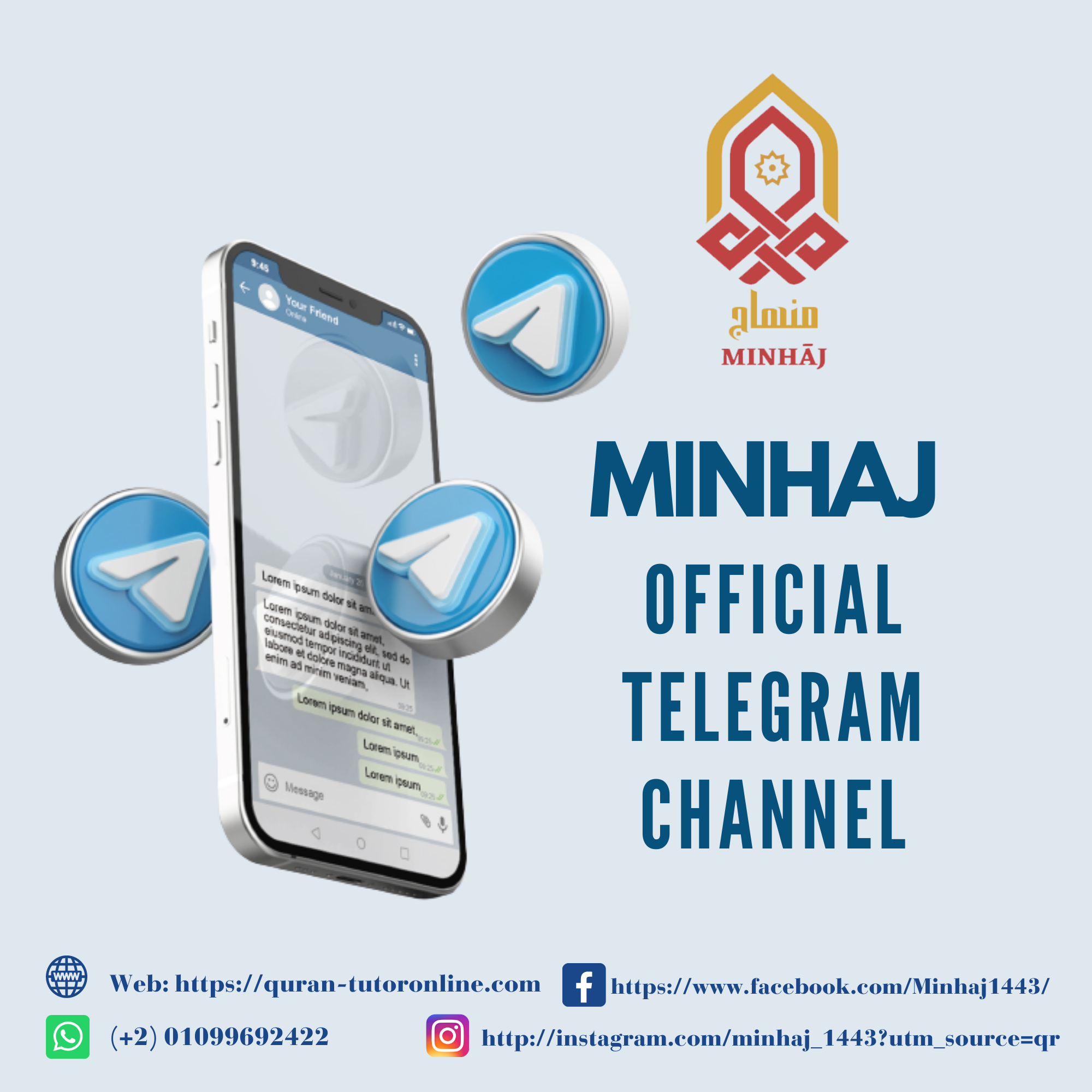 Official Telegram Channel Minhaj