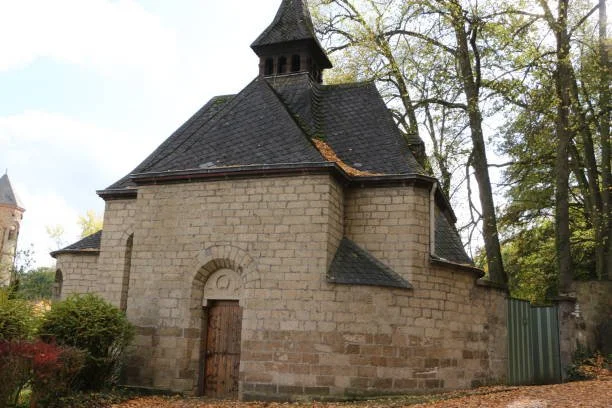  October 22, 2019, Maria Laach Monastery: Autumn at Maria Laach Monastery in Rheinlkand-Pfalz 