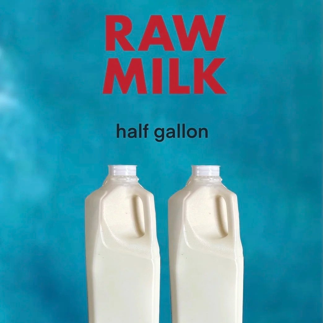 Milk in Plastic Half Gallon