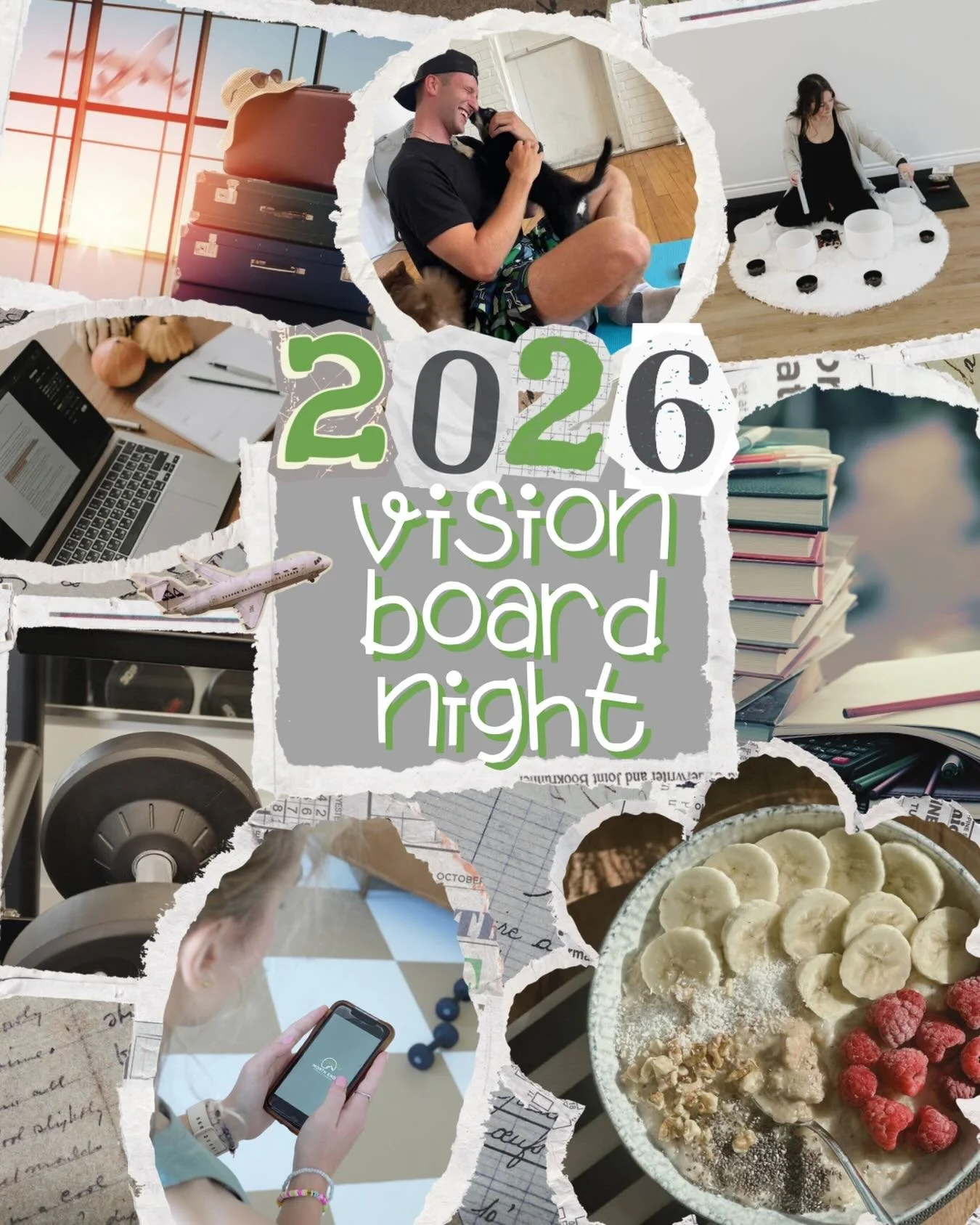 ✨ FIND YOUR 2026: A VISION BOARD NIGHT ✨
This is a night for you. ✨ 

A chance to pause, get clear, and intentionally think about what you want 2026 to look like &mdash; and what steps will help you get there.

You&rsquo;ll: ✔️ Create your own 2026 v
