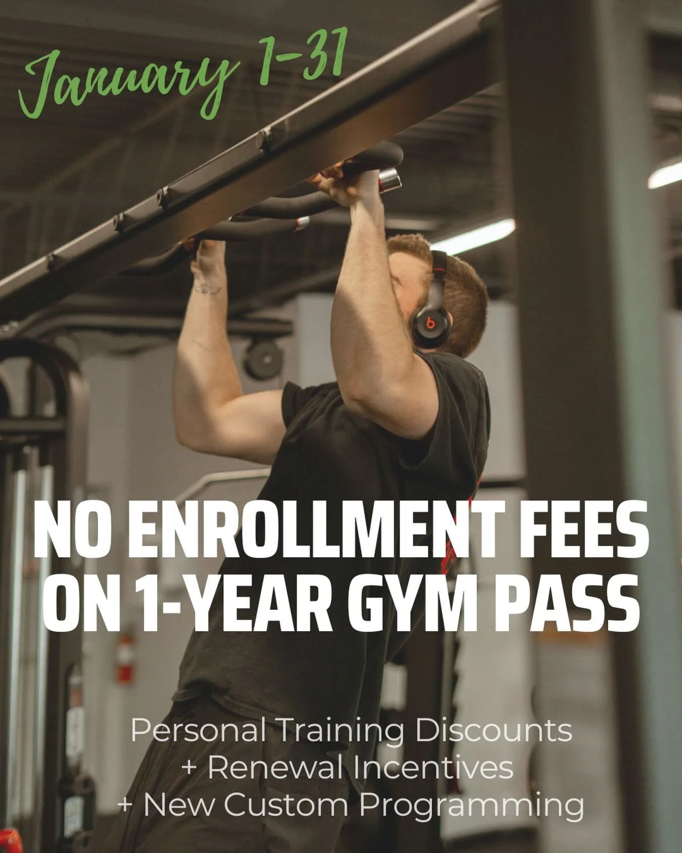 JANUARY SALE 🎉 

Because there&rsquo;s absolutely no reason why 2026 can&rsquo;t be the year you get in the best shape of your life. 

This January&hellip;

💪All enrollment fees waived on One Year Gym Passes
 
💪 PT 1:1 ON SALE 8 weeks for only $43