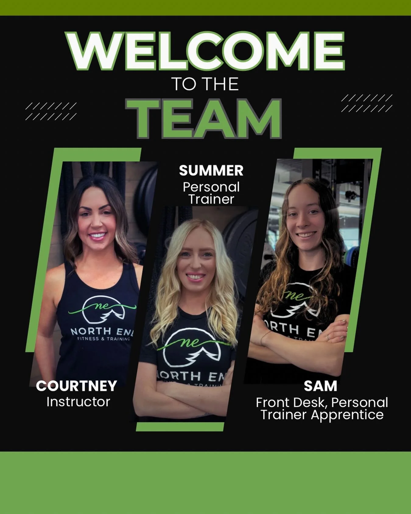 BIG energy joining the North End Team 💥

Please welcome our newest powerhouses &mdash; Summer, Courtney &amp; Sam 👏

💪 Summer is already helping members become the strongest, healthiest versions of themselves during evenings + weekends at the Gym.