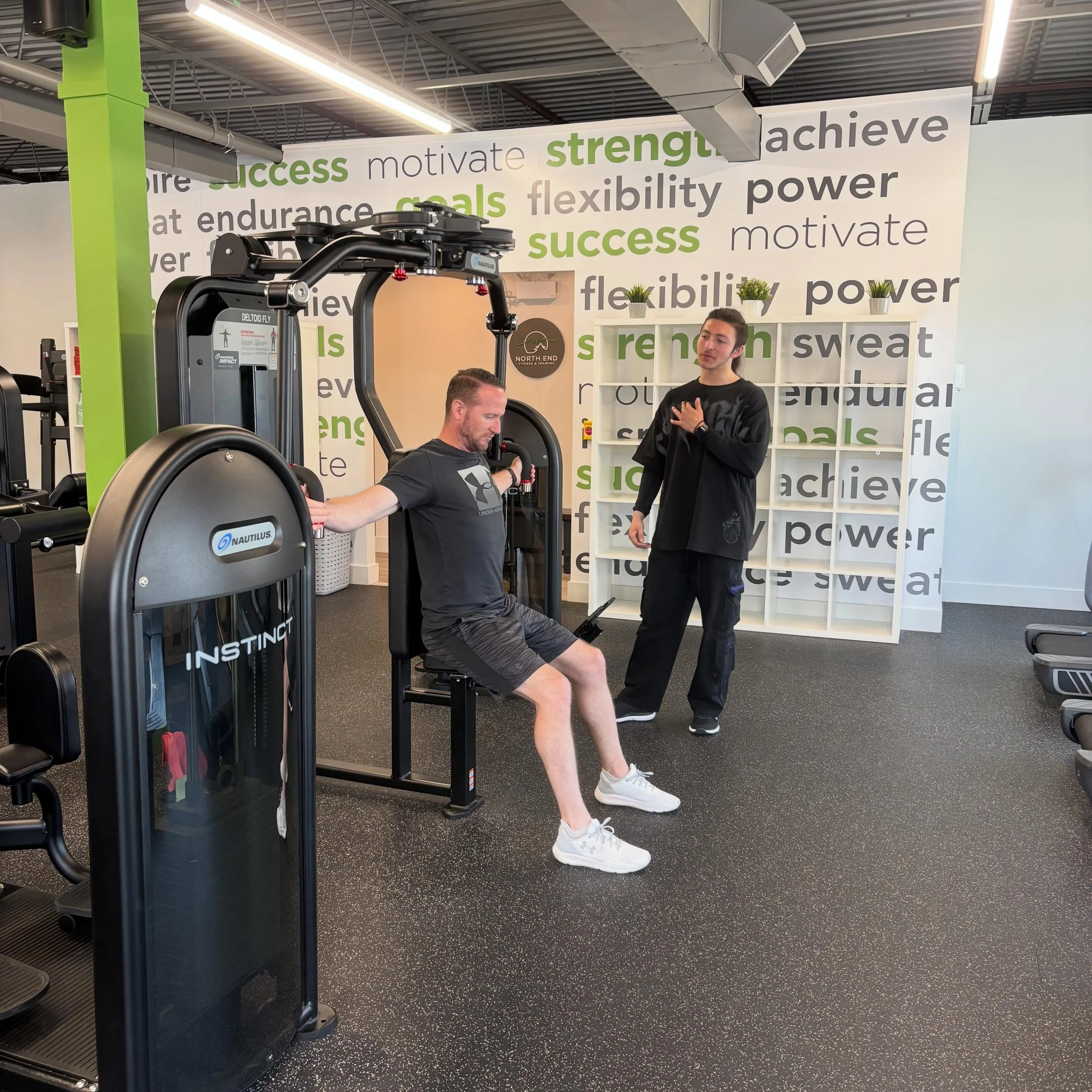 Proud moment watching our PPHS Co-op student apply all that he&rsquo;s learned as he took his teacher through a sample PT session. 💪

North End is proud to partner with @portperryhighschool @portperryhsrebels to offer co-op education to grade 12s in