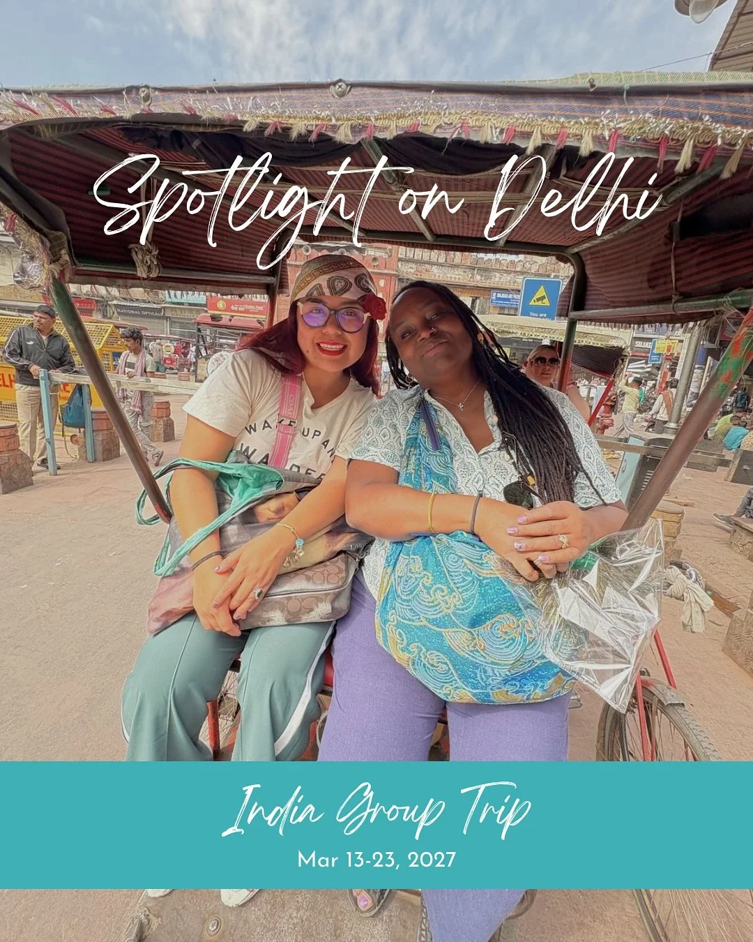 Step into the soul of Delhi with us. 🩵

On our 2027 India group trip, the capital comes alive in vibrant color, from the buzzing lanes of Chandni Chowk to the peaceful waters at Bangla Sahib. 

And this is just the beginning of our 11-day women-led 
