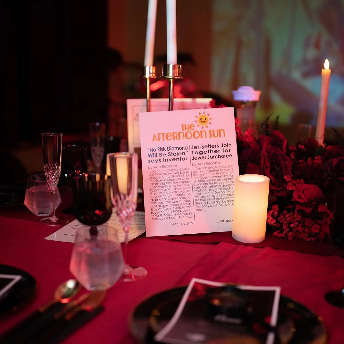 🥀A skilled detective can 
🥀recognize both a chance 
🥀for action and a motive for 
🥀someone to commit a crime. 

🥀I didn't steal the diamond!
🥀I am only guilty of turning 30,
🥀and having a good time! 

🥀Thank you to everyone 
🥀who helped brin