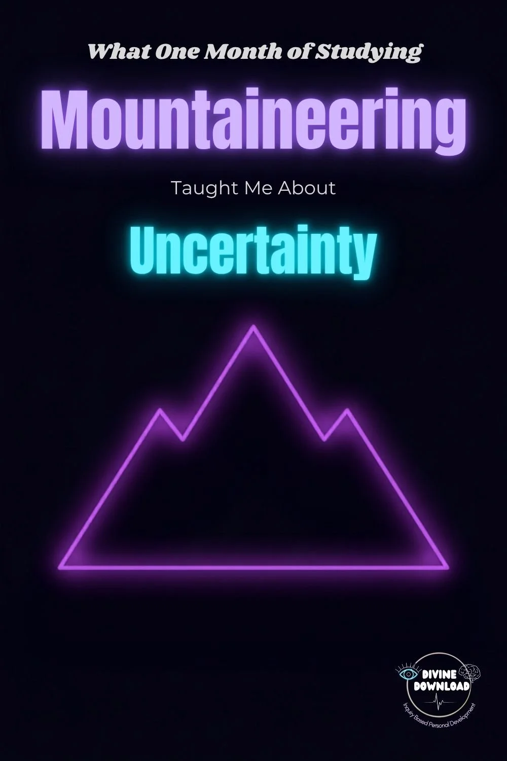 Mountaineering and Uncertainty log Pin