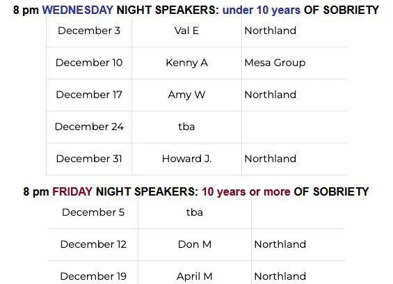 2025 December NL Speakers