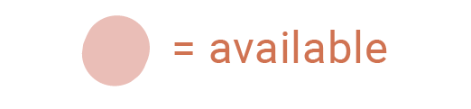 pink equals available dates