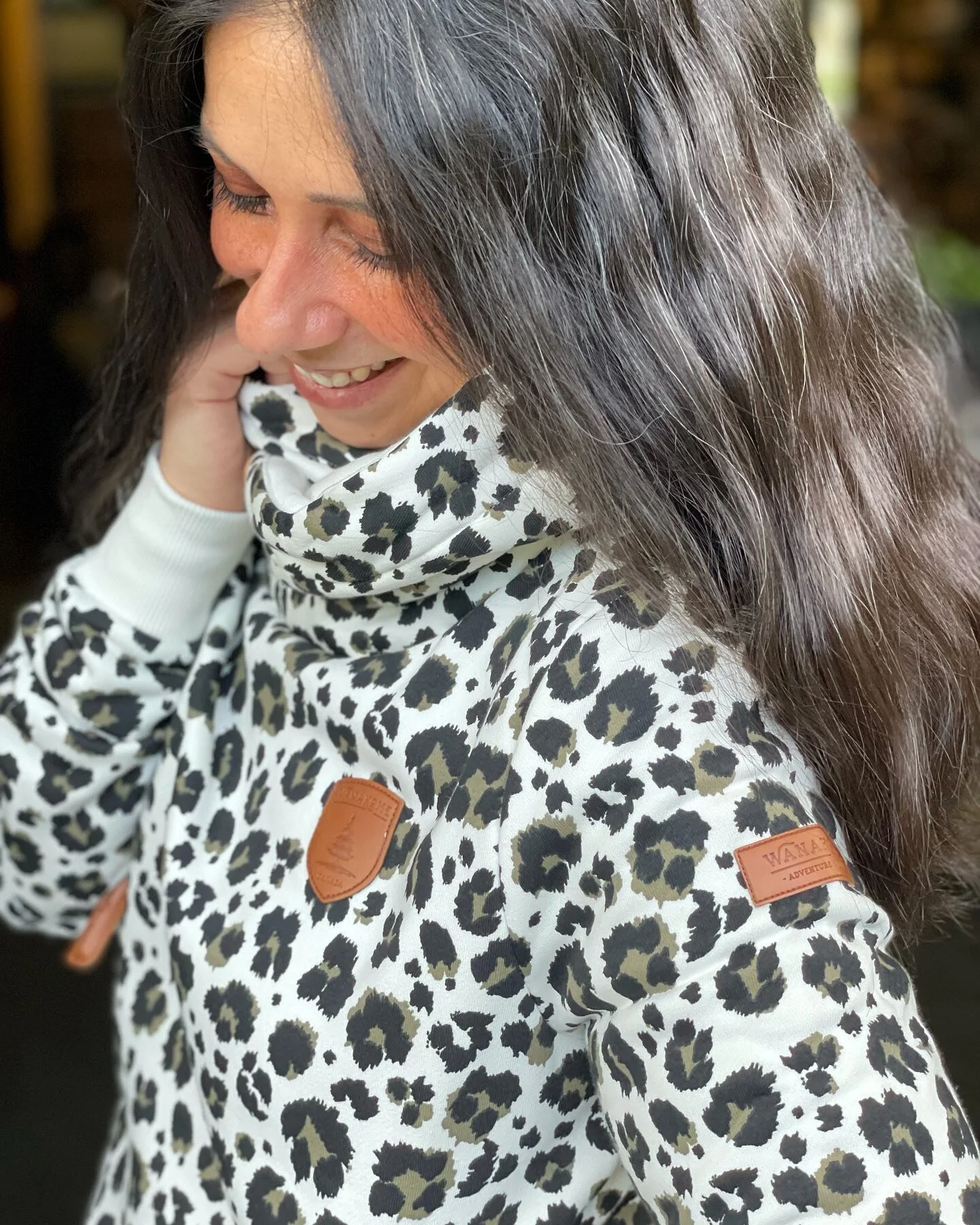 Rawr. 😻
Our favourite Artemis hoodie from Wanakome just arrived in the cutest leopard print! Sizes XS to XXL. 
You won&rsquo;t believe the soft, substantial quality of these amazing artisan sweatshirts from Turkey. The coolest details &mdash; includ