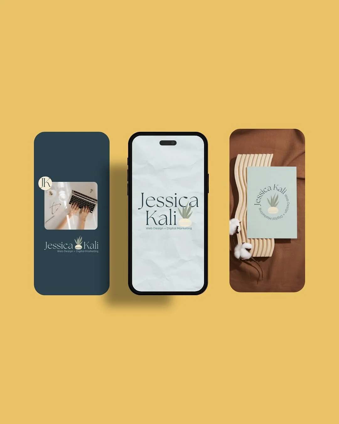 Even the most talented creatives deserve support when it comes to their own brand ✨

Jessica is a brilliant web designer + digital marketer, but when it came to creating a brand identity that truly reflected her earthy, boho vibe &mdash; she trusted 