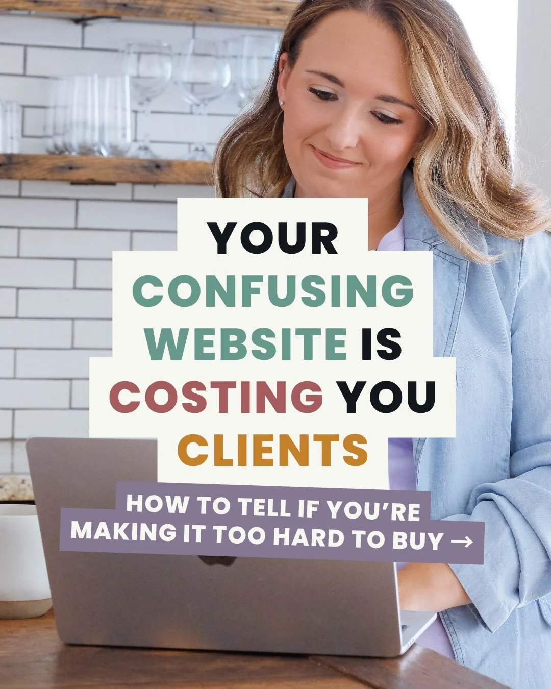 Your website can be getting traffic and STILL be costing you clients. 😬

If people are getting lost somewhere between &ldquo;Maybe I need this...&rdquo; and &ldquo;Sign me up!&rdquo; your website might be making it harder than it needs to be to beco