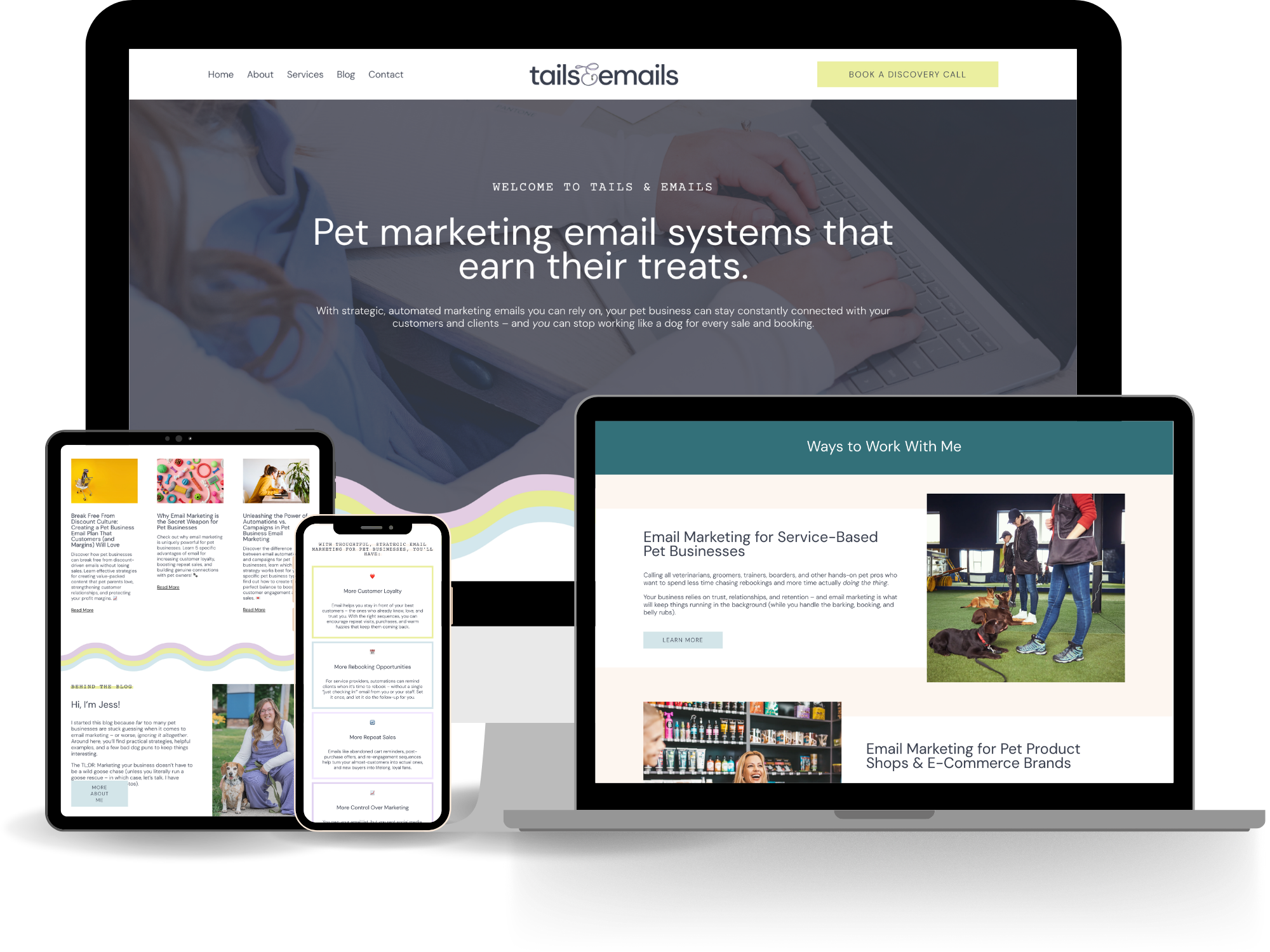 Tails & Emails Website - Email Marketing For Pet Businesses