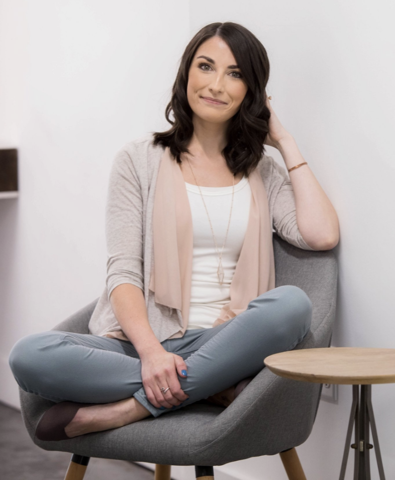 Danielle Zeigler sitting in chair