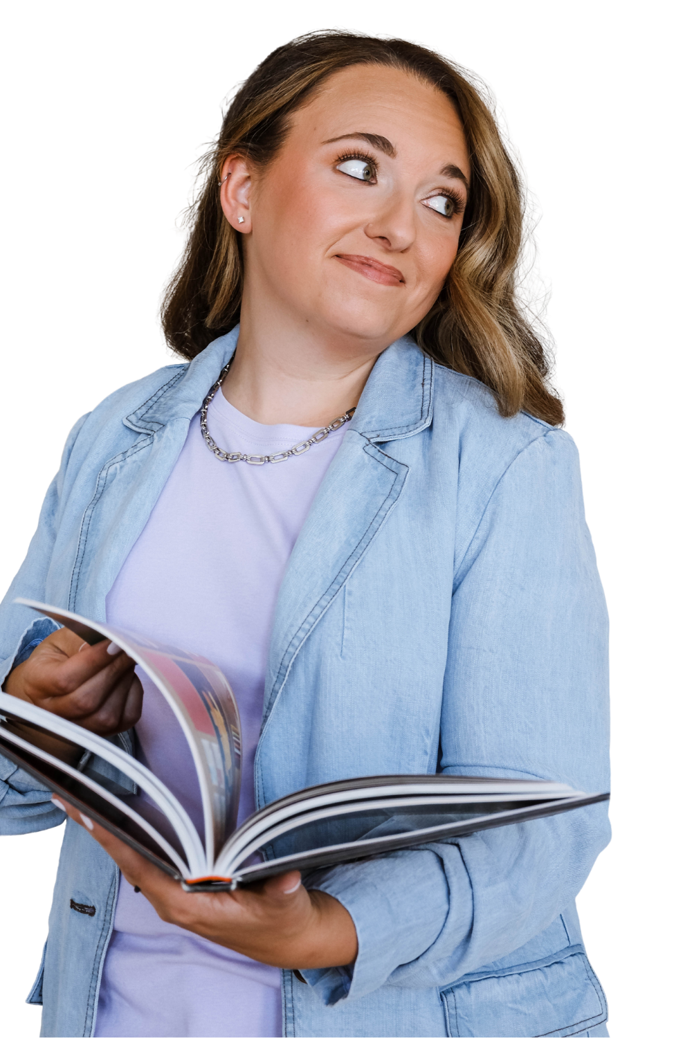 brand strategist and designer morgan specht reading book