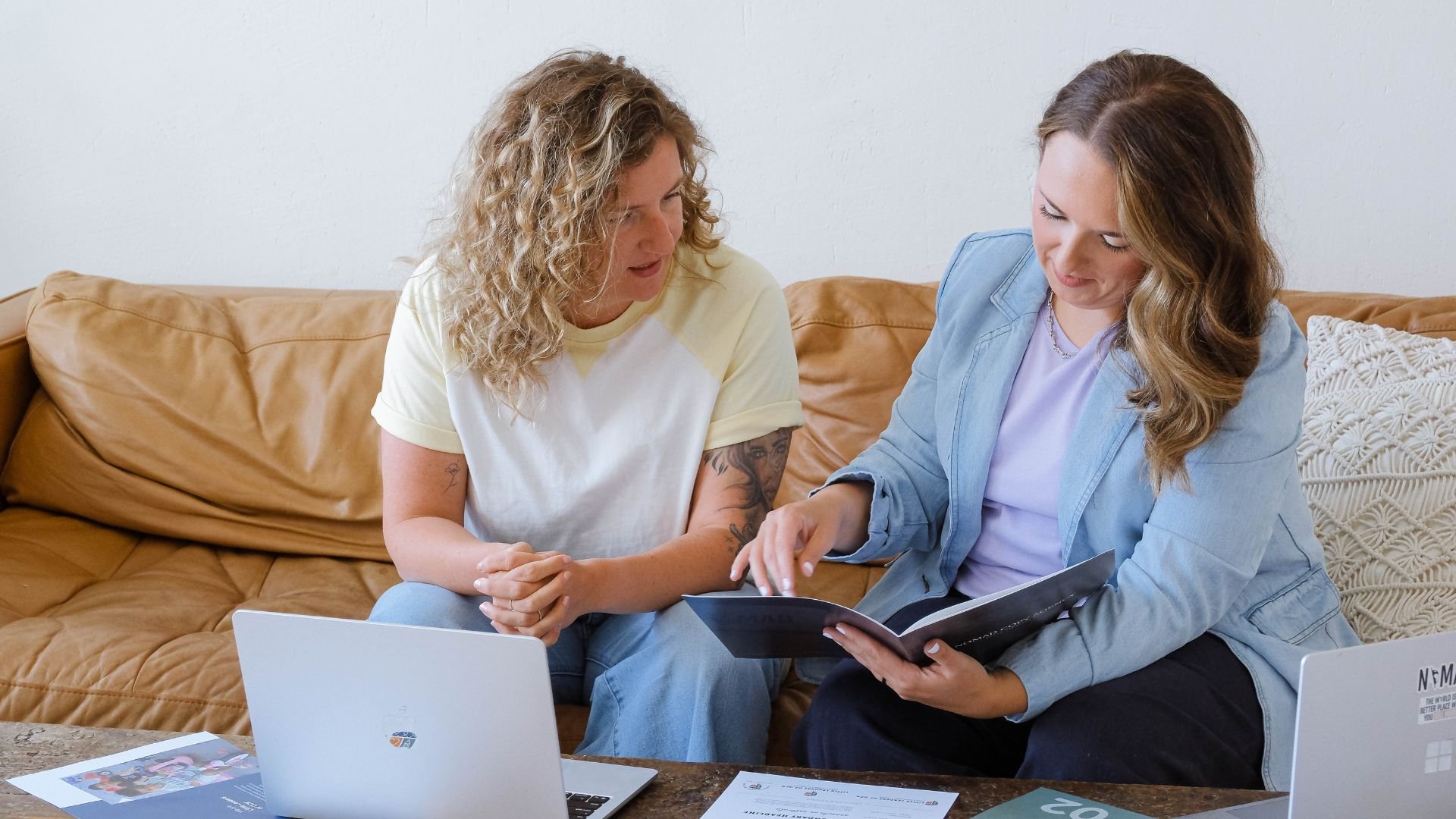 Morgan specht working with client during a vip design intensive