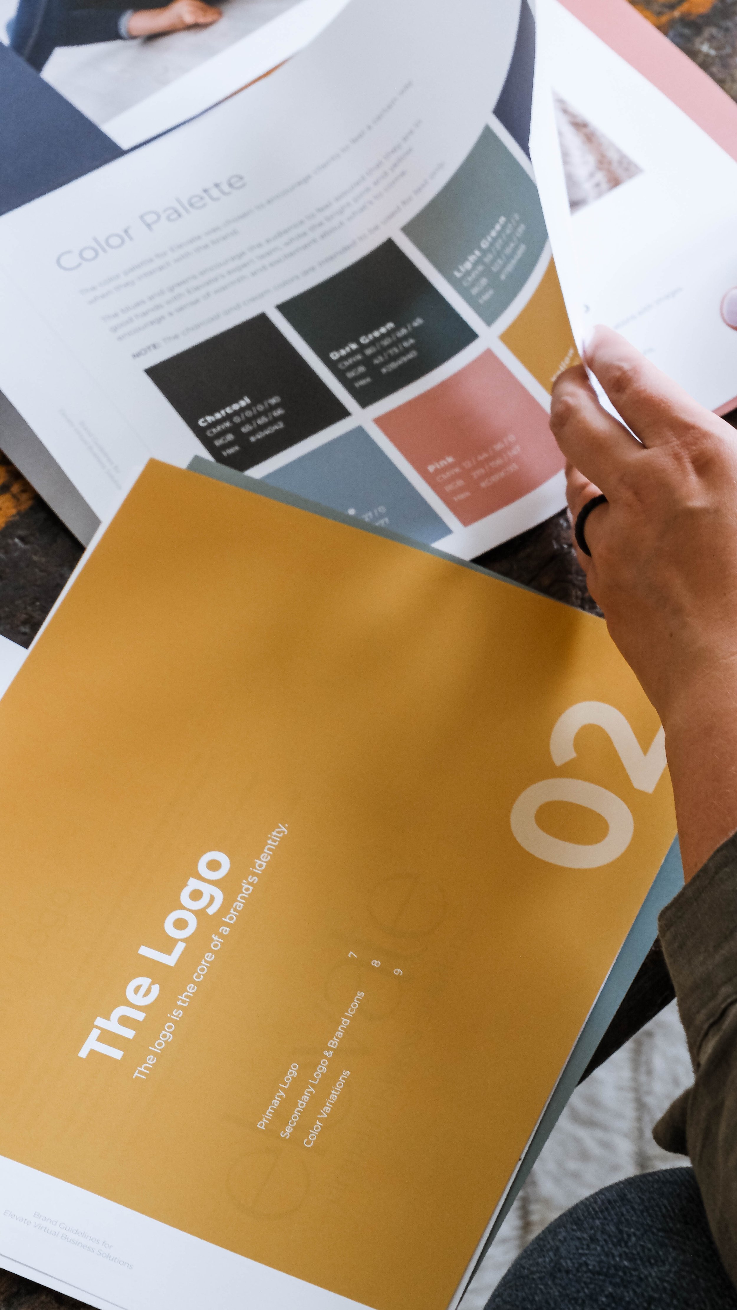 stock photo of brand style guide