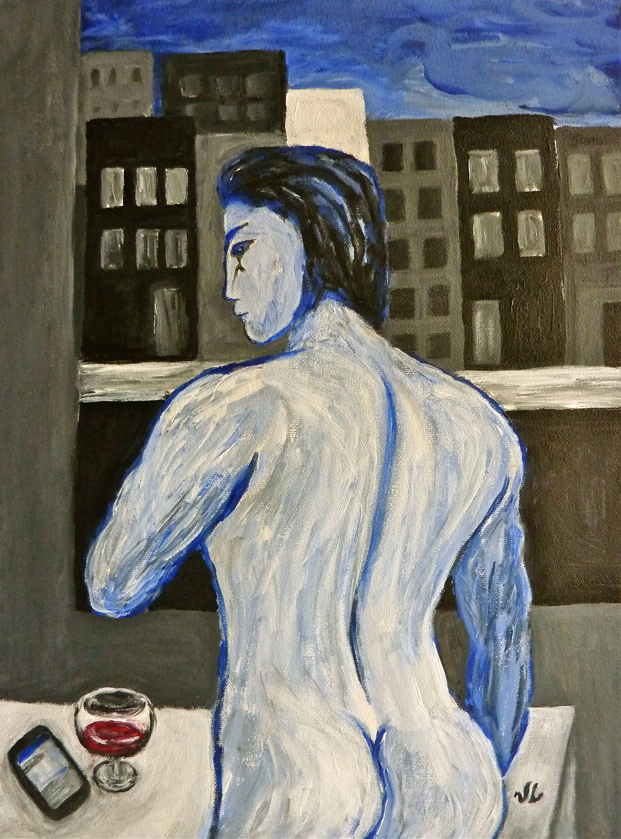 Blue Nude Contemplating