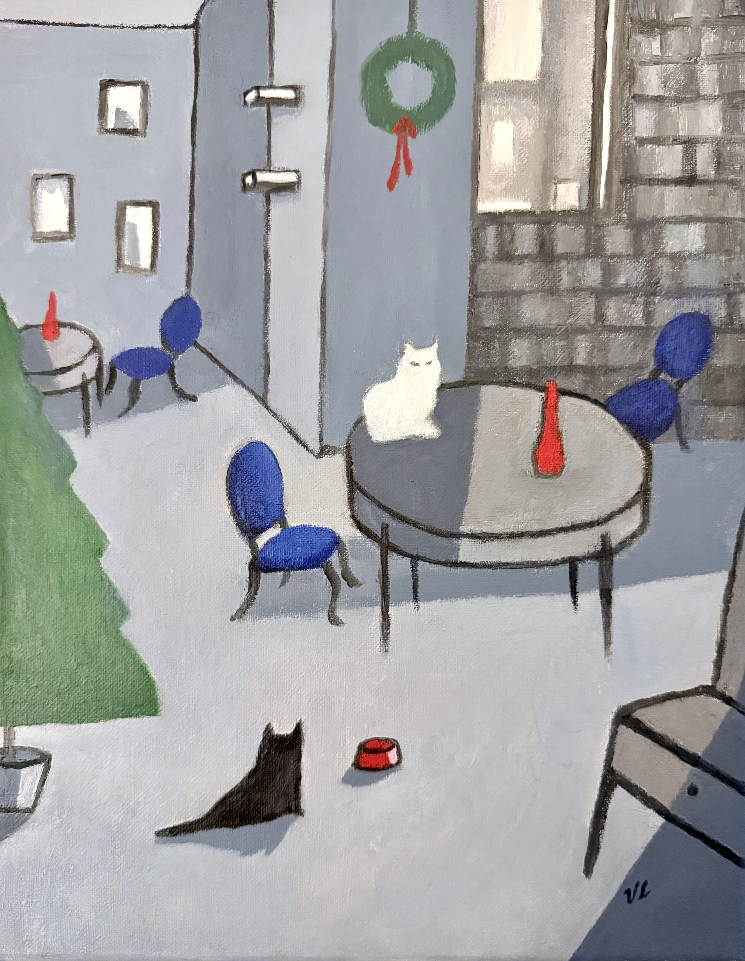 Christmas at the Cat Cafe