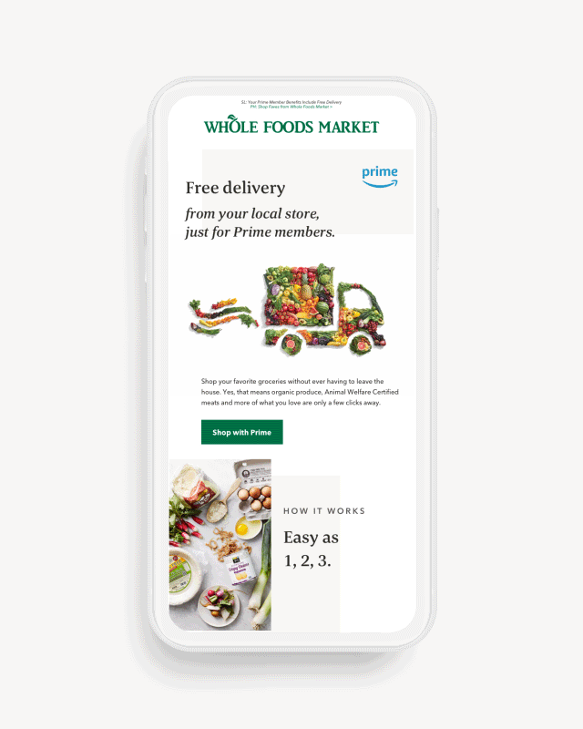 Prime Delivery — Whole Foods Market Creative Department