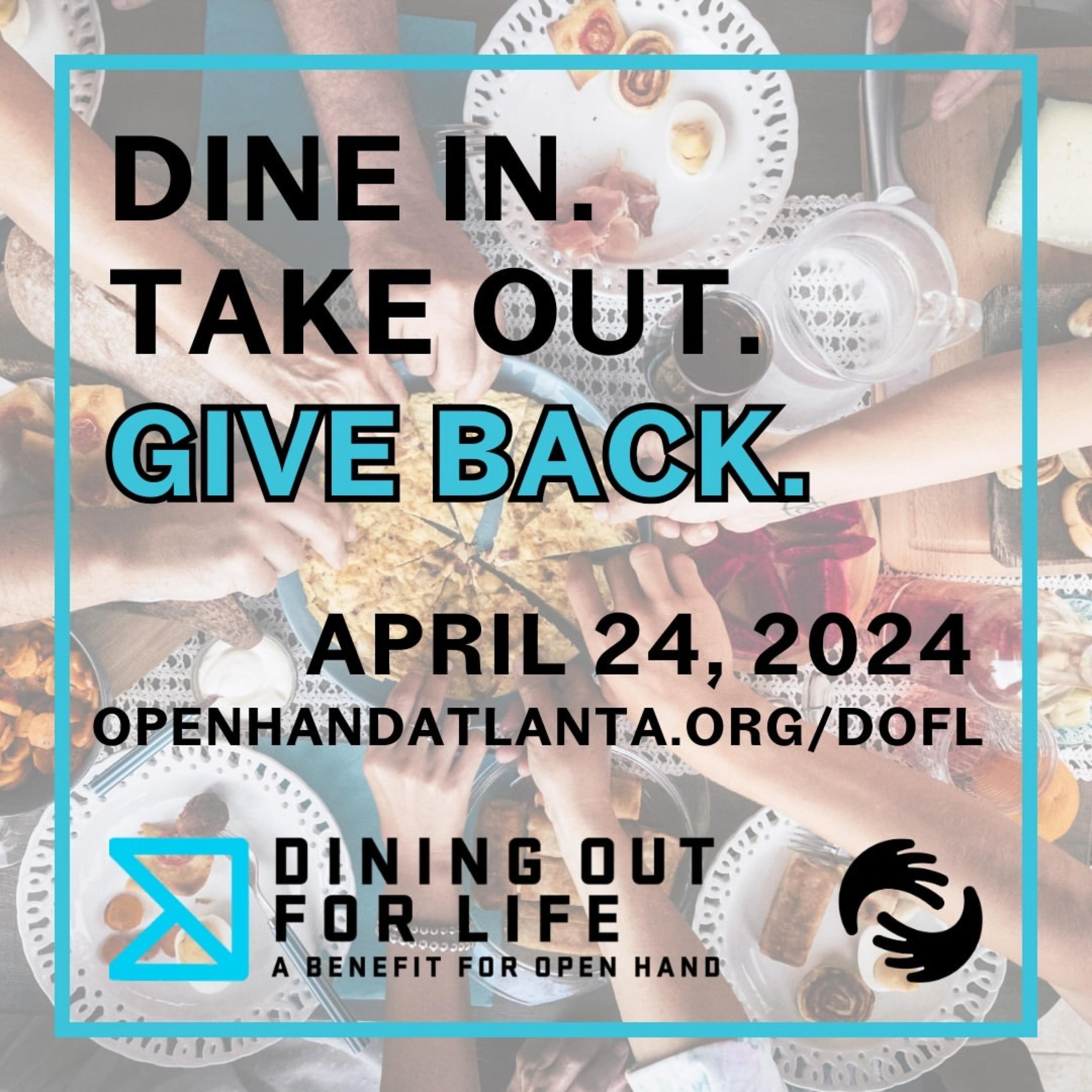 Today&rsquo;s the day! Join us at @westeggcafe until 3pm &mdash; Dine Out, Do Good! (We will not be donating a % on delivery sales.) #westeggcafe but call us #westegg #openhandatlanta #diningoutforlife 

#repost @openhandatlanta
・・・
Want a great way 