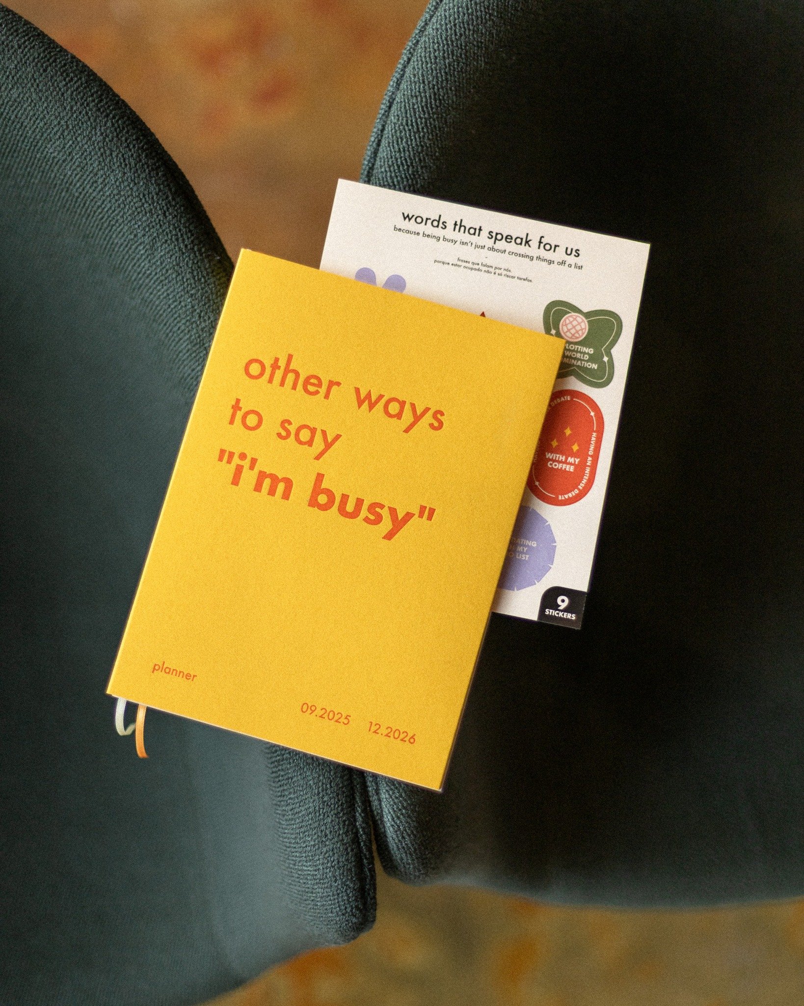 h&aacute; muitas formas de organizar o que a&iacute; vem. 
a agenda i'm busy abre espa&ccedil;o para a vida pessoal e a vida conjunta. 

porque queremos isto. e queremos aquilo tamb&eacute;m. ⏳

&mdash;

there are many ways to organise what&rsquo;s a