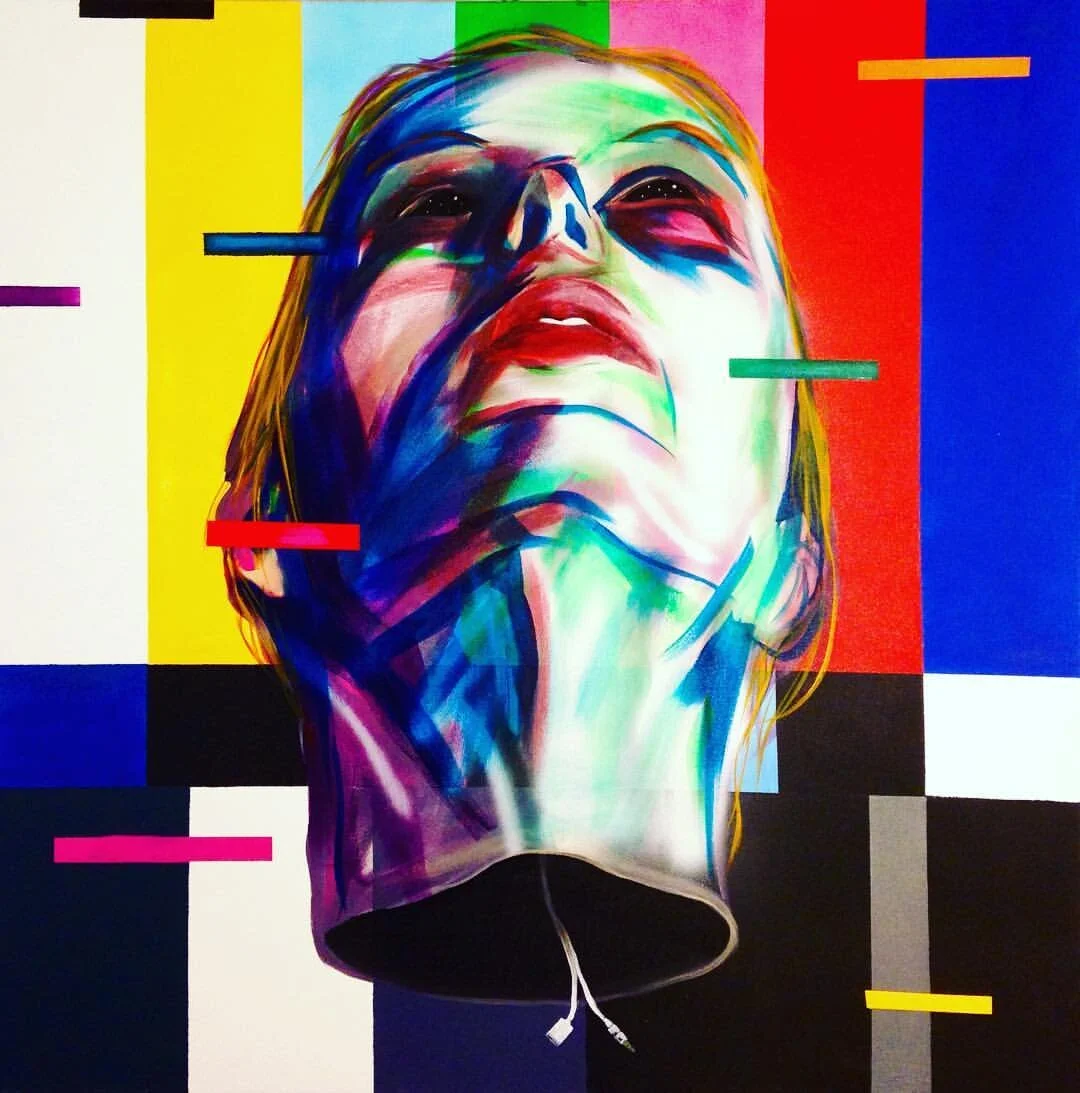 Detach, Acrylic on Canvas, 40” x 40”SOLD