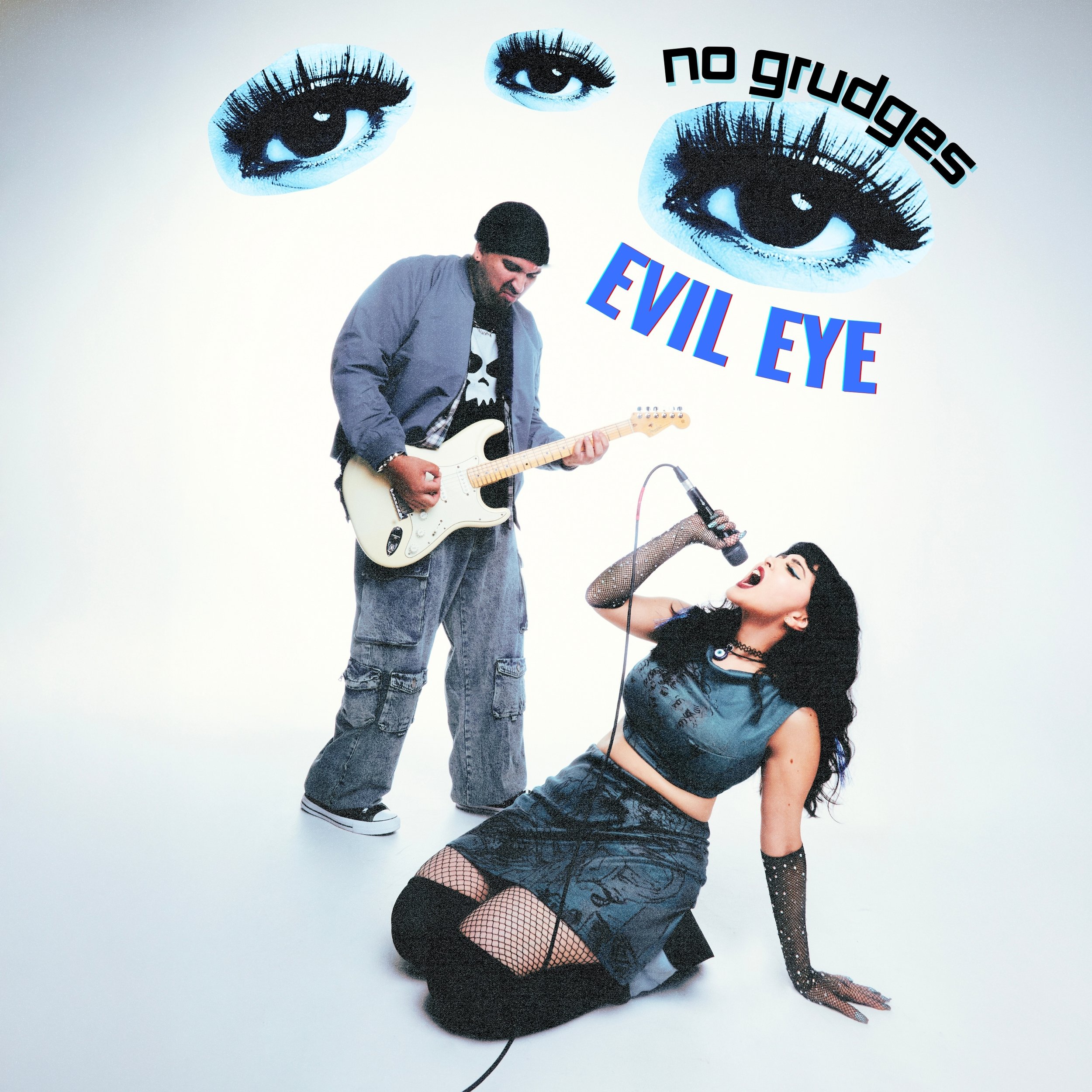 no grudges evil eye single art cover singer and guitarist