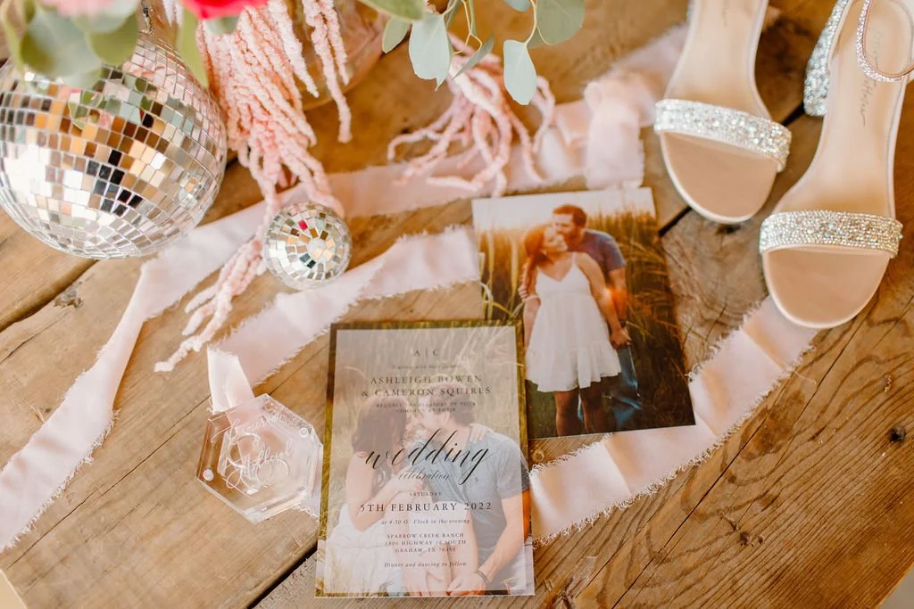 Disco ball themed wedding in north texas