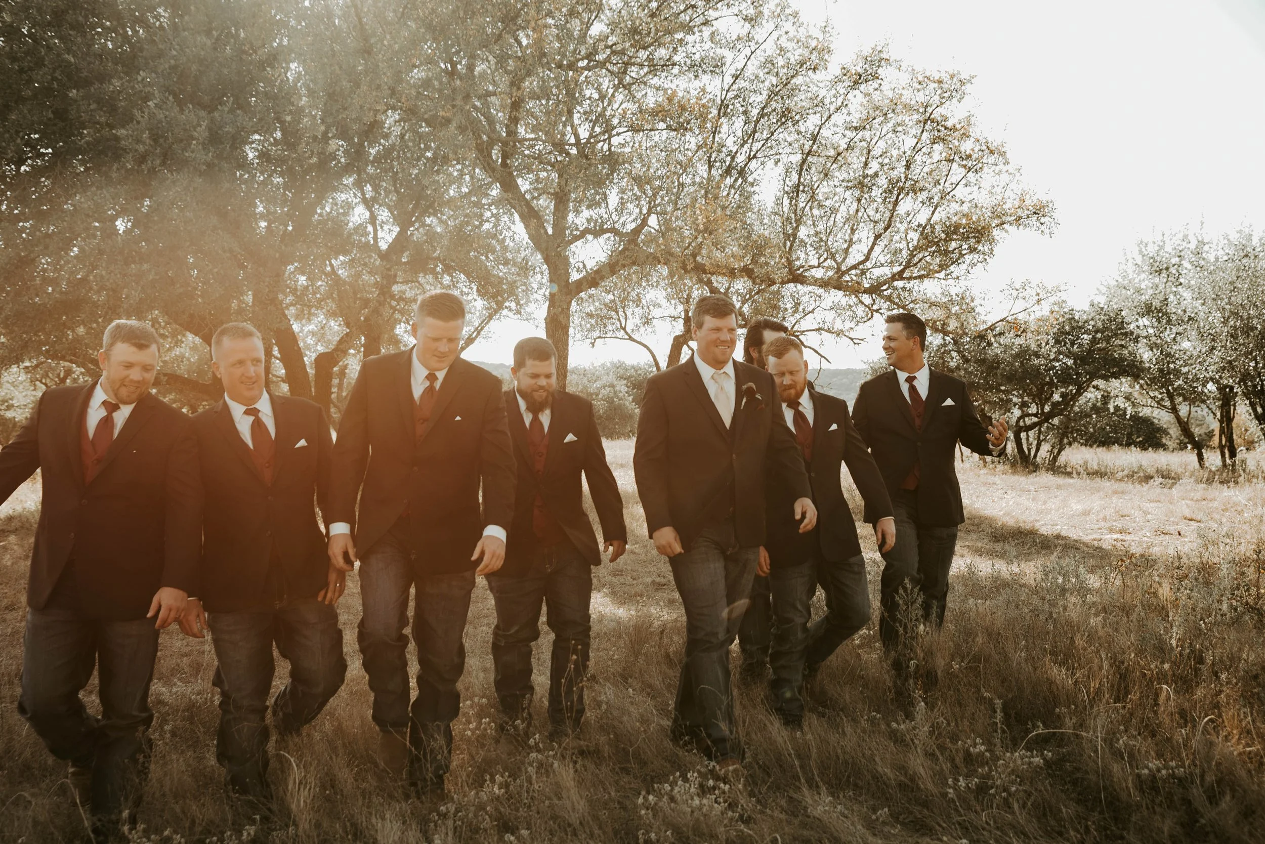 Maroon wedding groomsmen ideas