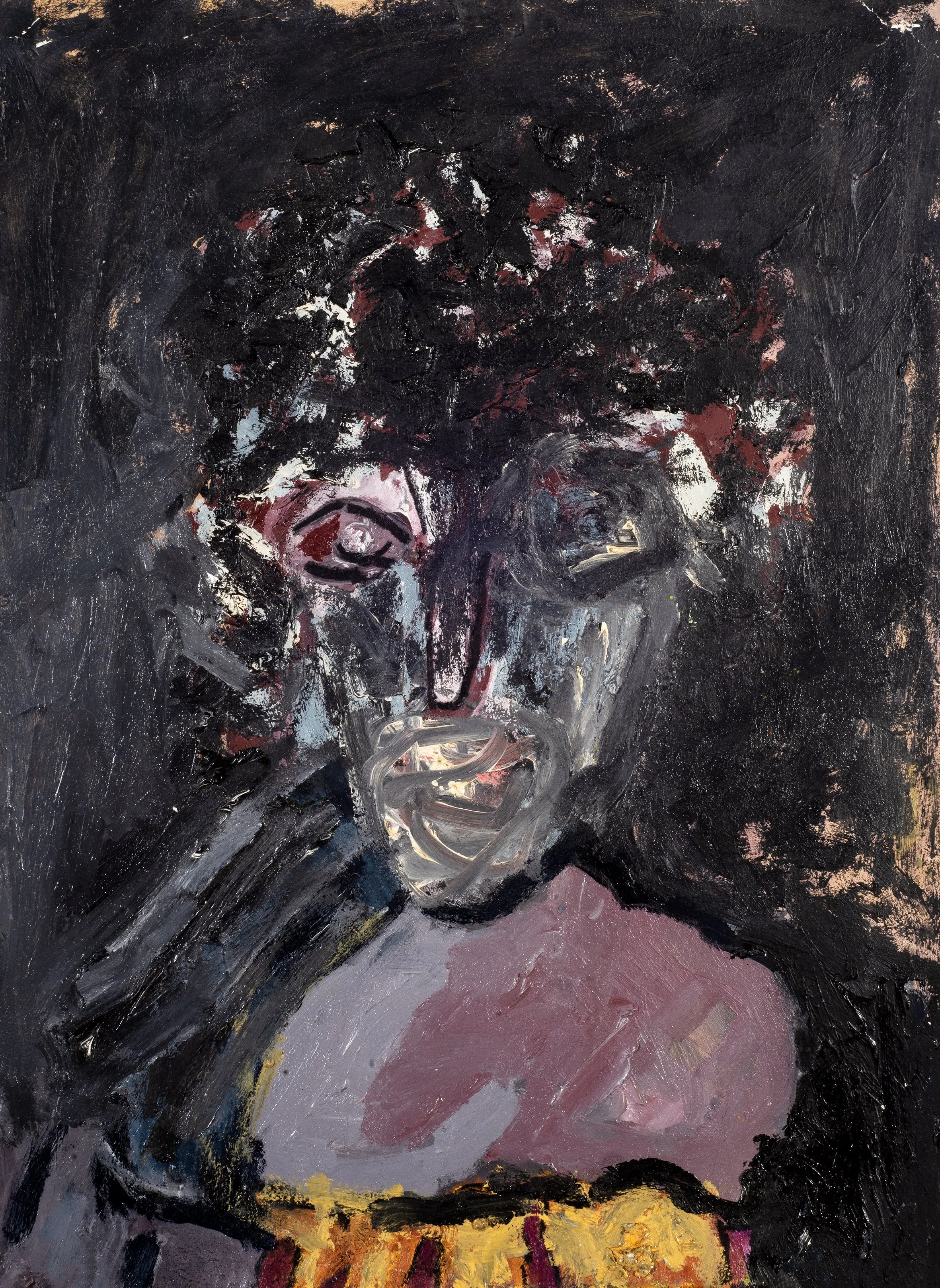 Portrait of Woman, 2017 oil on paper, 43 x 34 cm.jpg