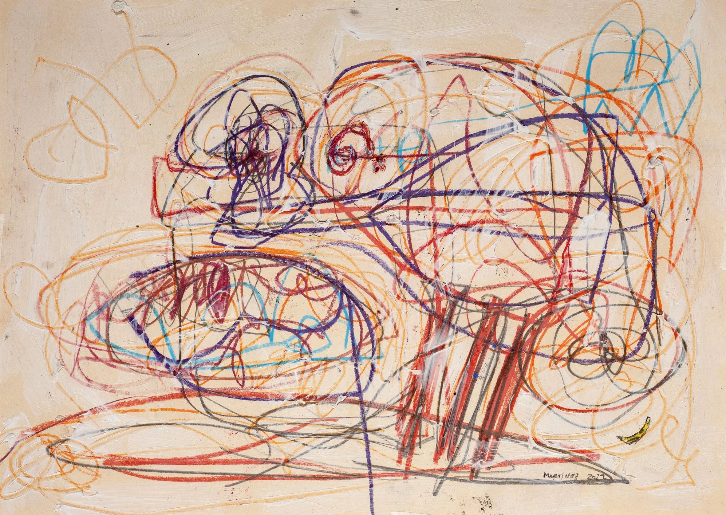 Monkey Head, 2022, oil on paper 30x42.jpg