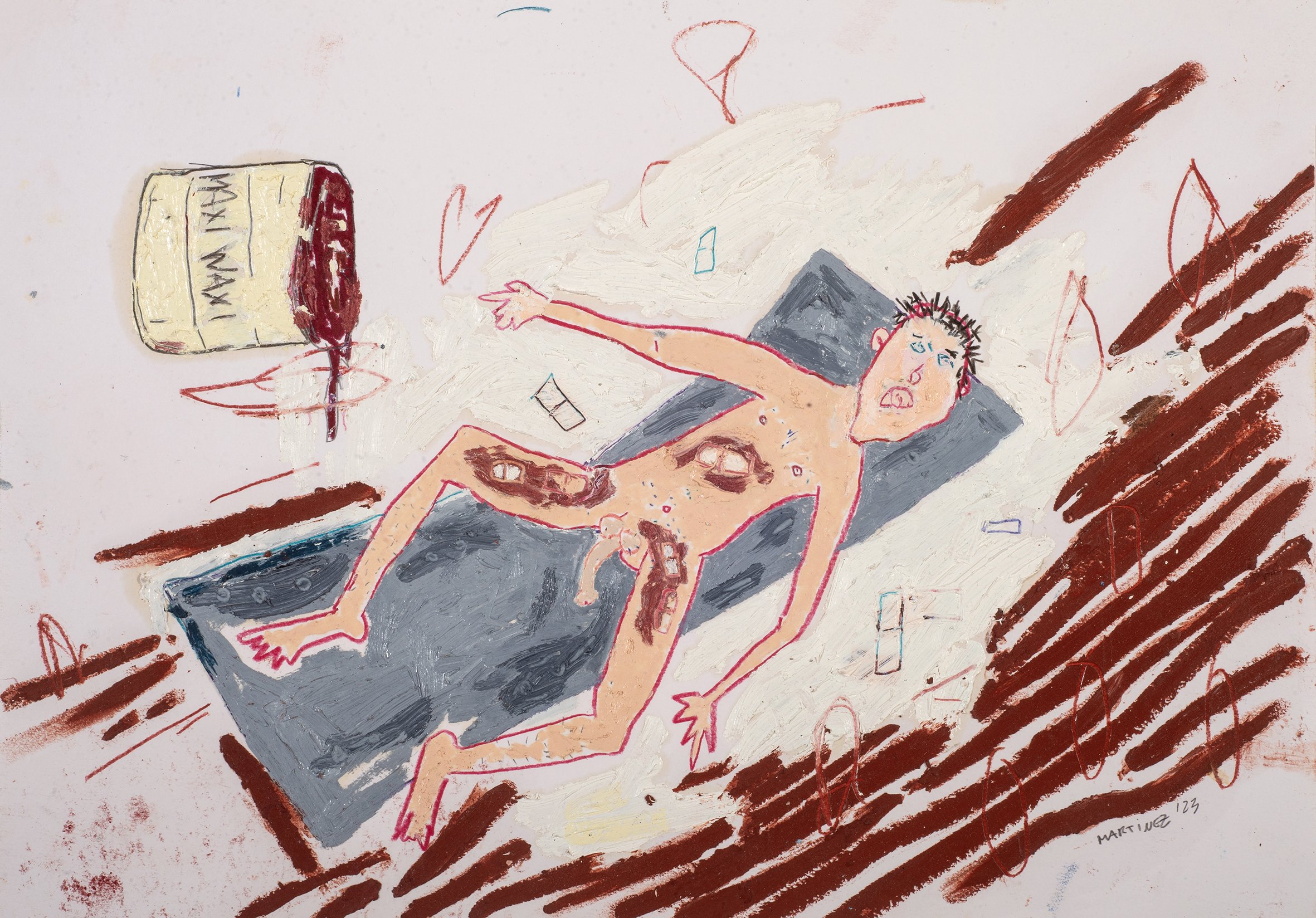 Maxi Waxi, 2023, oil on paper, 30 x 42 cm.jpg