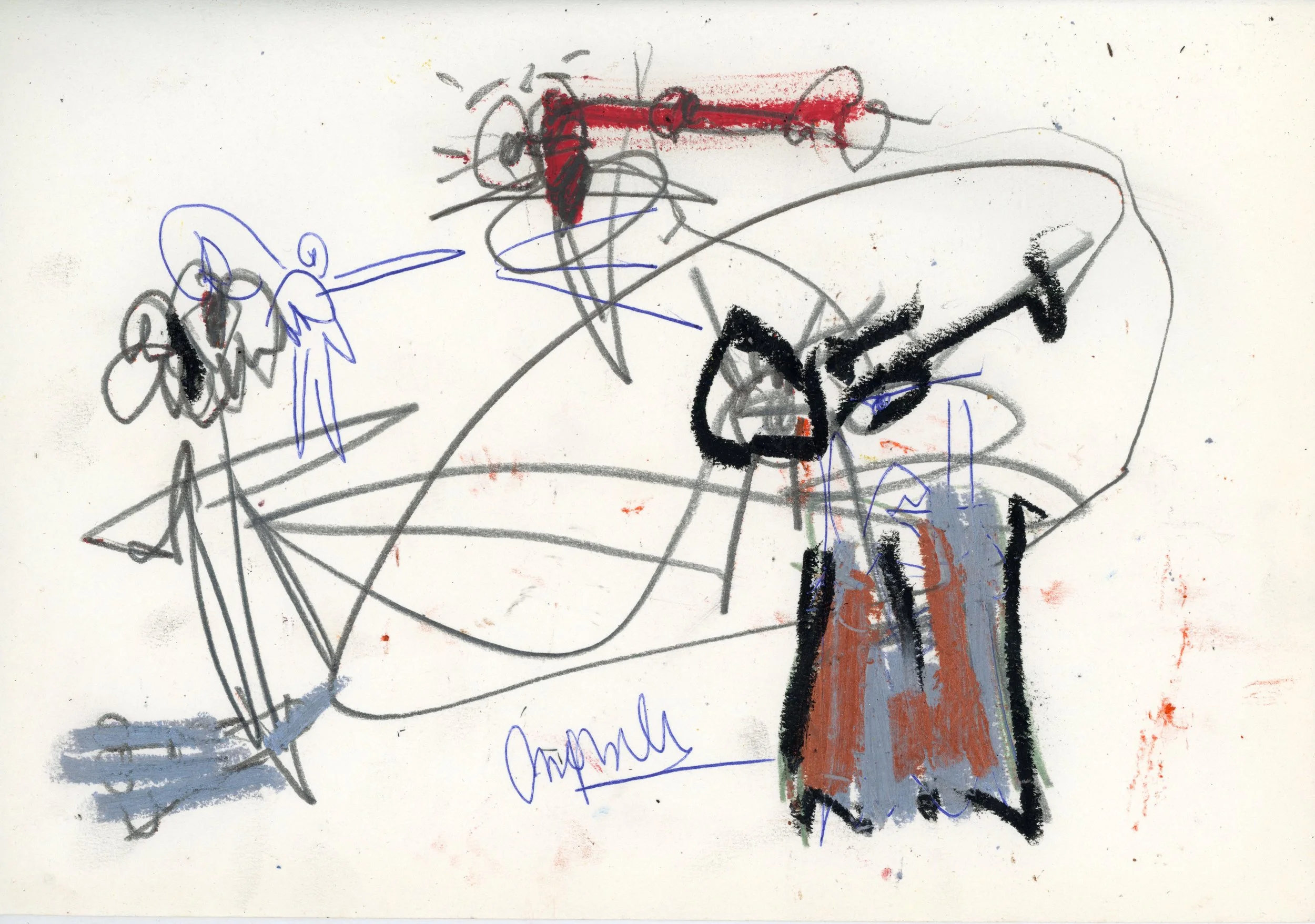 Full Disclosure, 2024, oil and pencil on paper, 21 x 29 cm.jpg.jpg