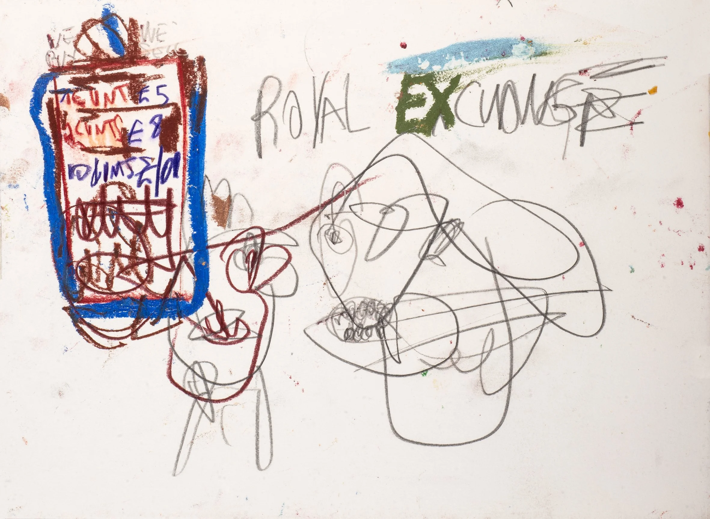 Royal Ex-Change, 2023, pencil and oil on paper, 23 x 31 cm.jpg