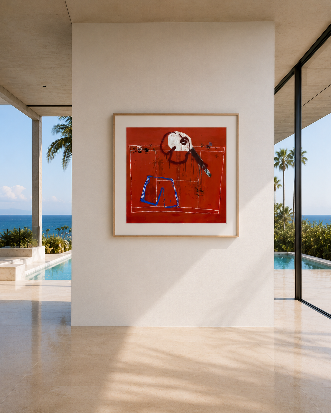 "Grand Slam" fine art giclee print, 70 x 70 cm.