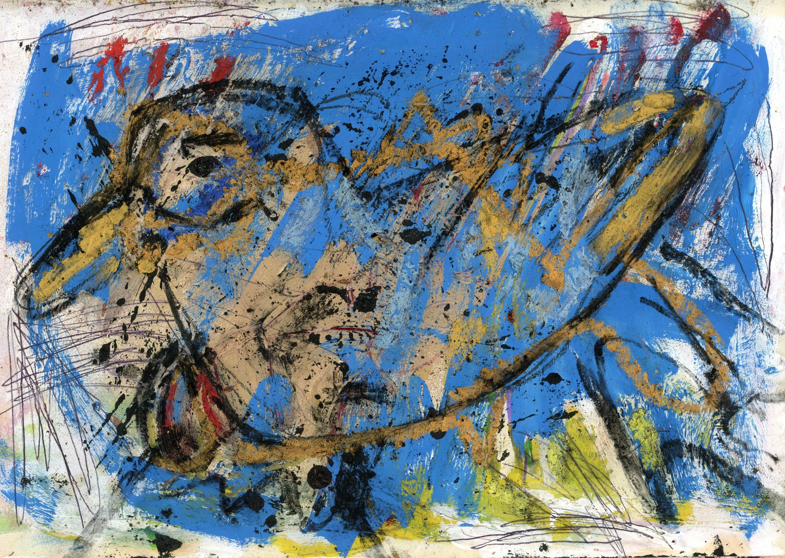 Golden Duck, 2023, oil on paper, 21 x 29 cm.jpg