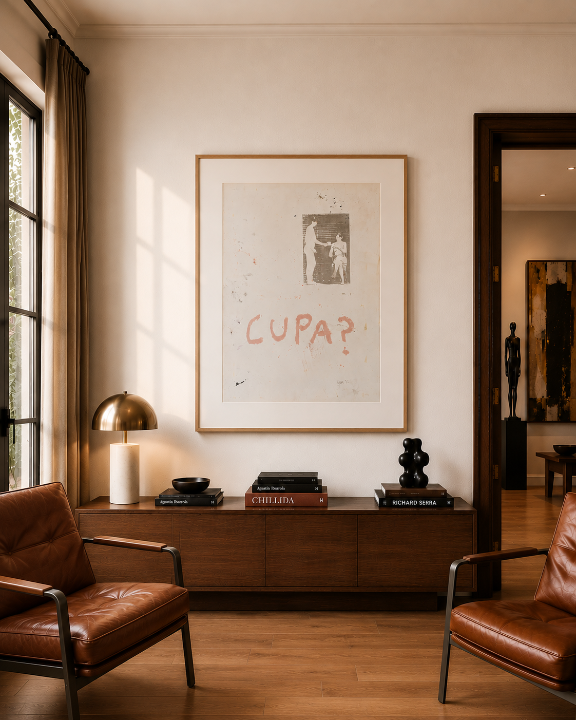 "Cup of tea?" fine art giclee print, 66 x 50 cm.