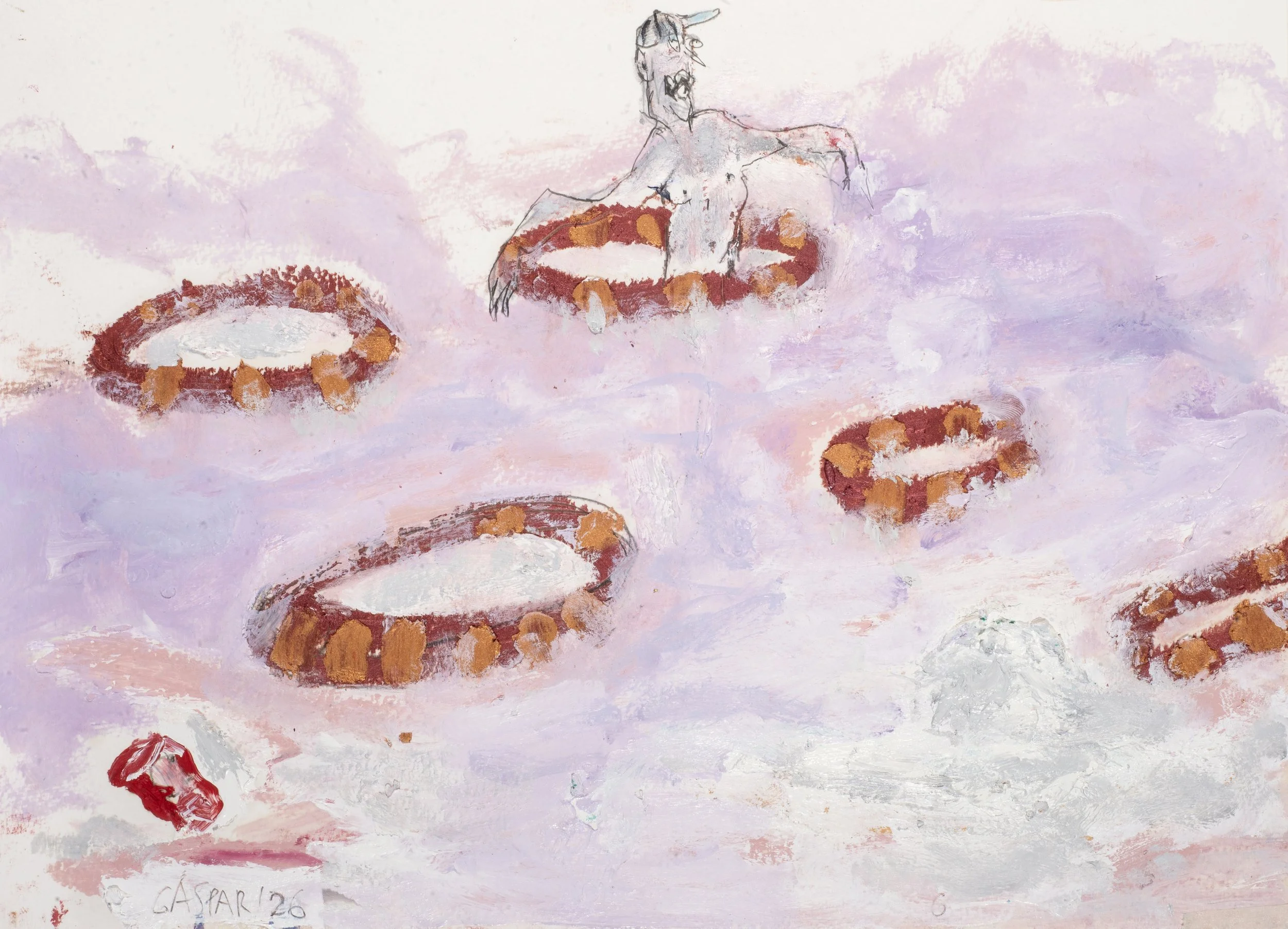 Saved Soul, 2026, oil and pencil on paper, 23 x 32 cm.jpg